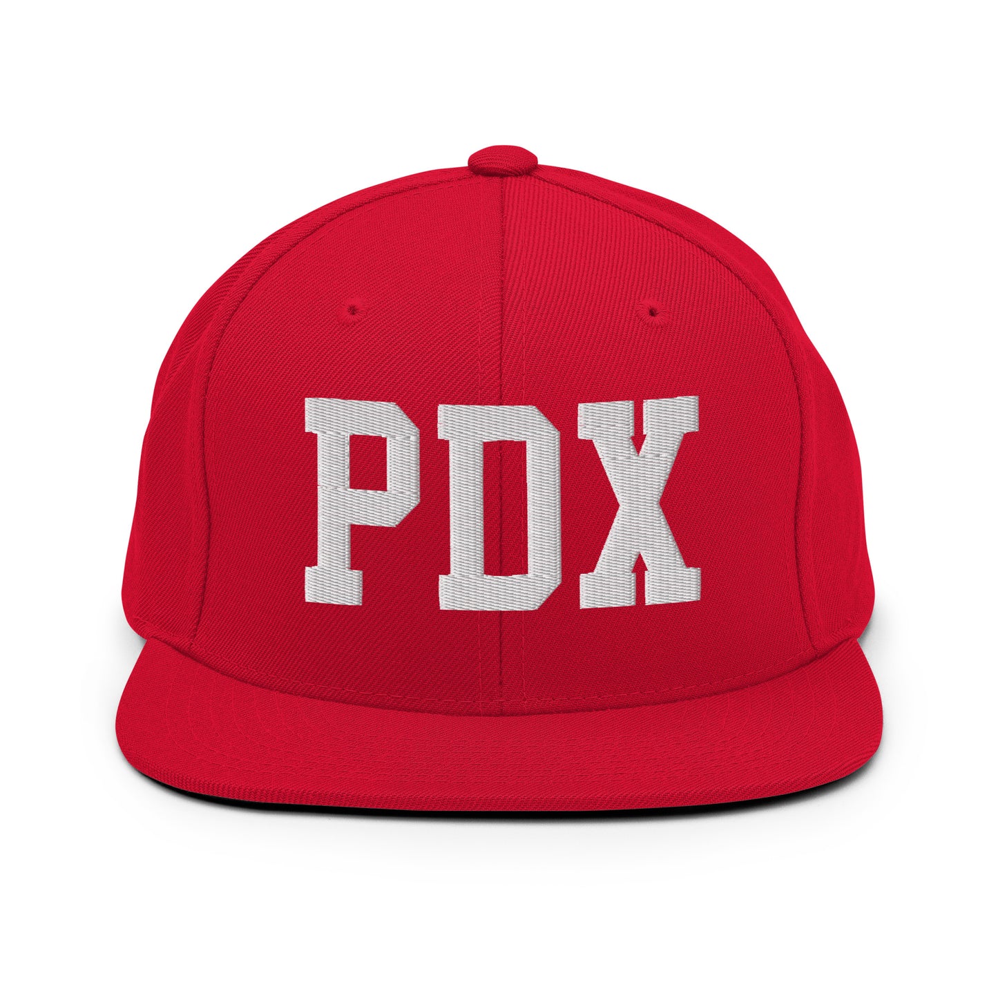 College-Style Classic Snapback Hat • White • PDX Portland • YHM Designs - Image 26