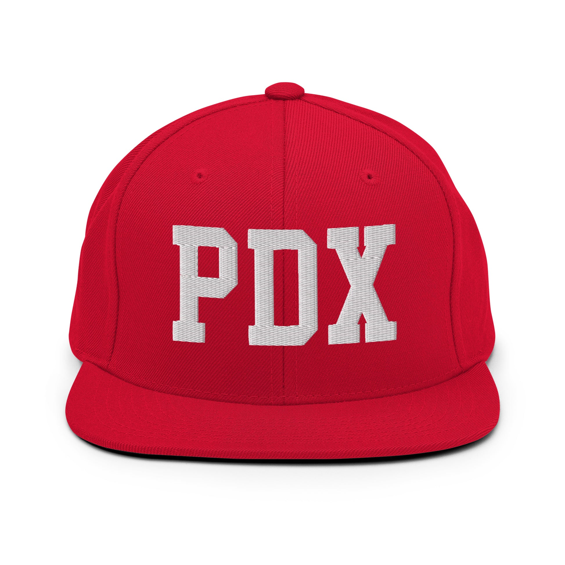 College-Style Classic Snapback Hat • White • PDX Portland • YHM Designs - Image 26