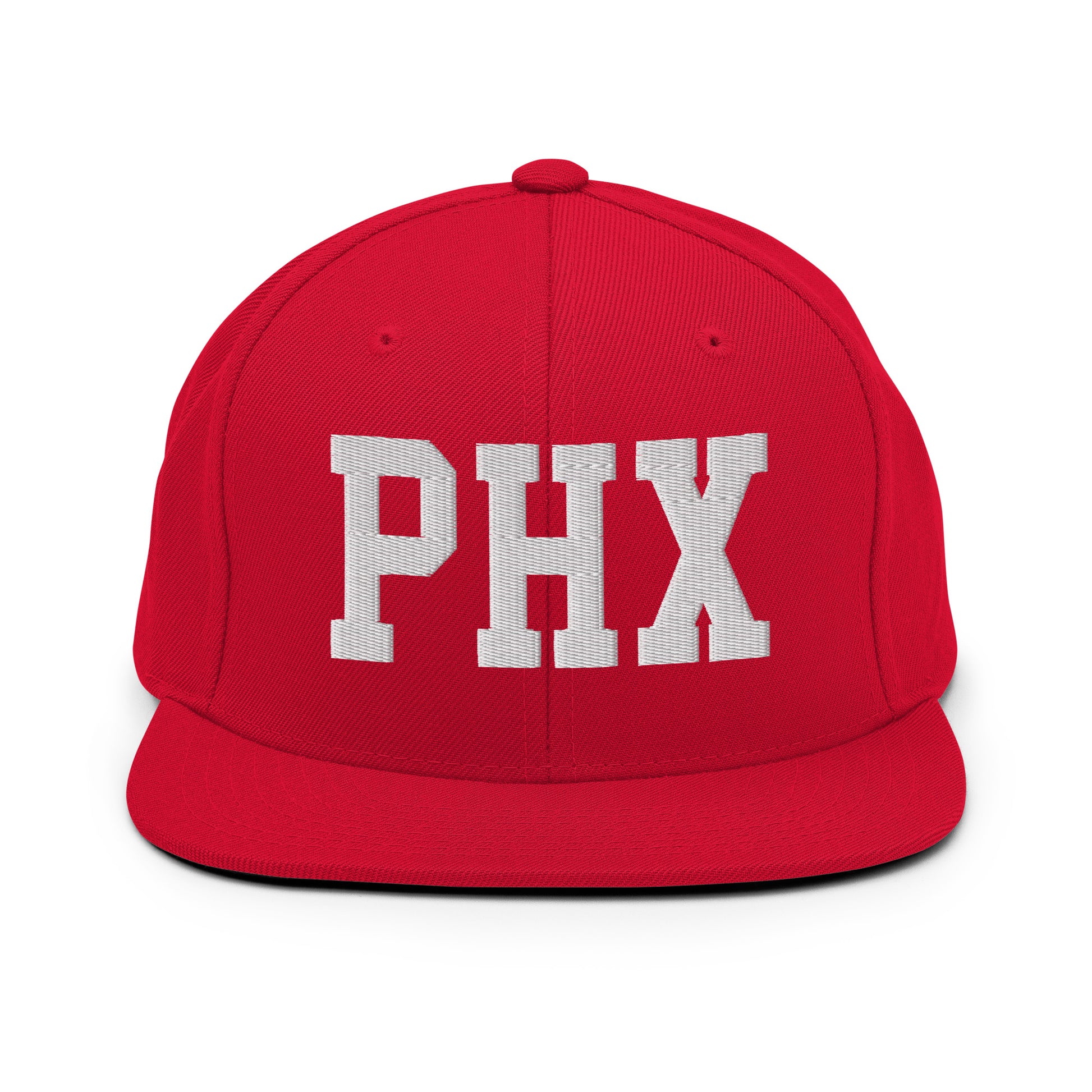 College-Style Classic Snapback Hat • White • PHX Phoenix • YHM Designs - Image 26
