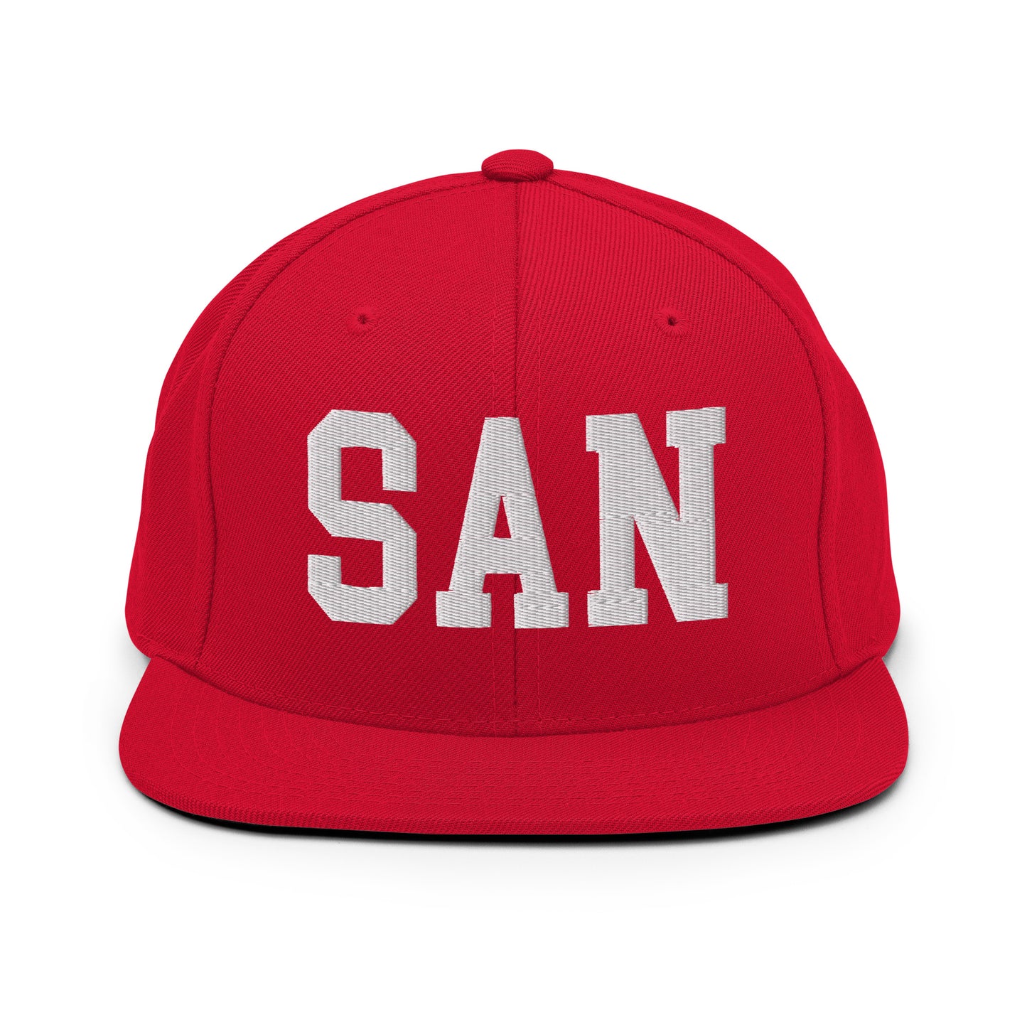College-Style Classic Snapback Hat • White • SAN San Diego • YHM Designs - Image 26