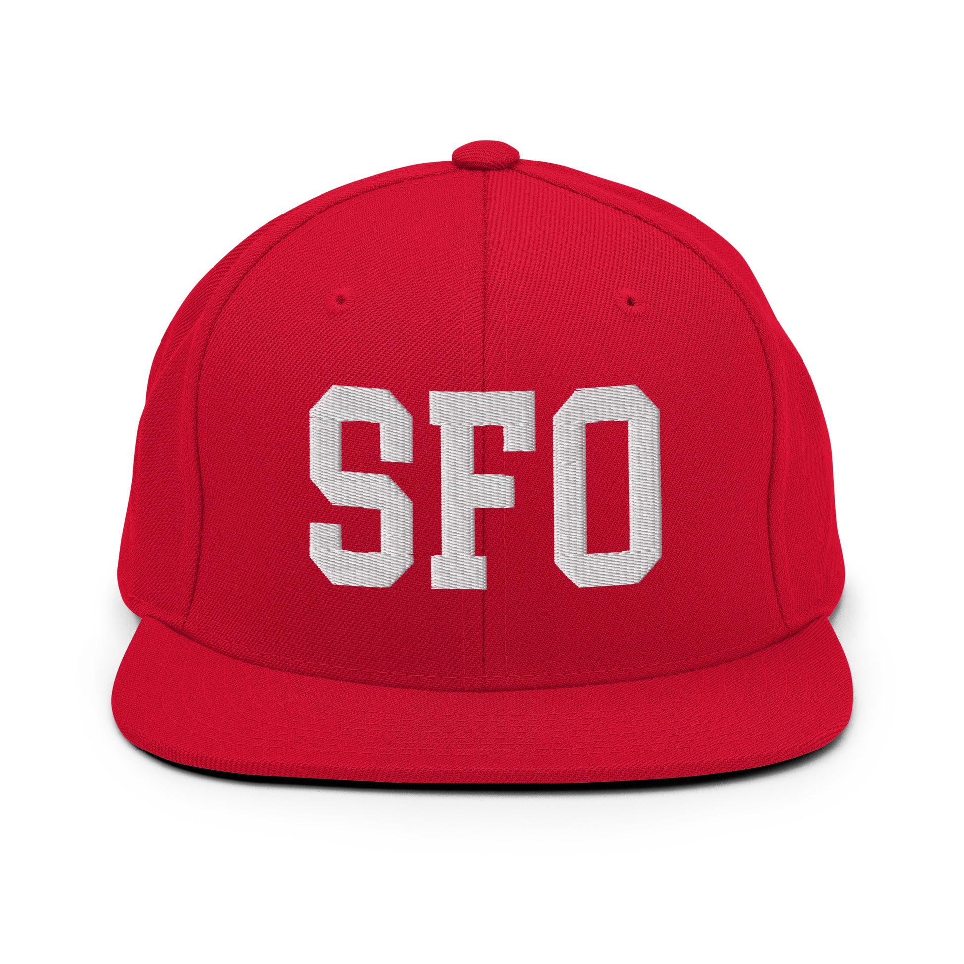 College-Style Classic Snapback Hat • White • SFO San Francisco • YHM Designs - Image 26
