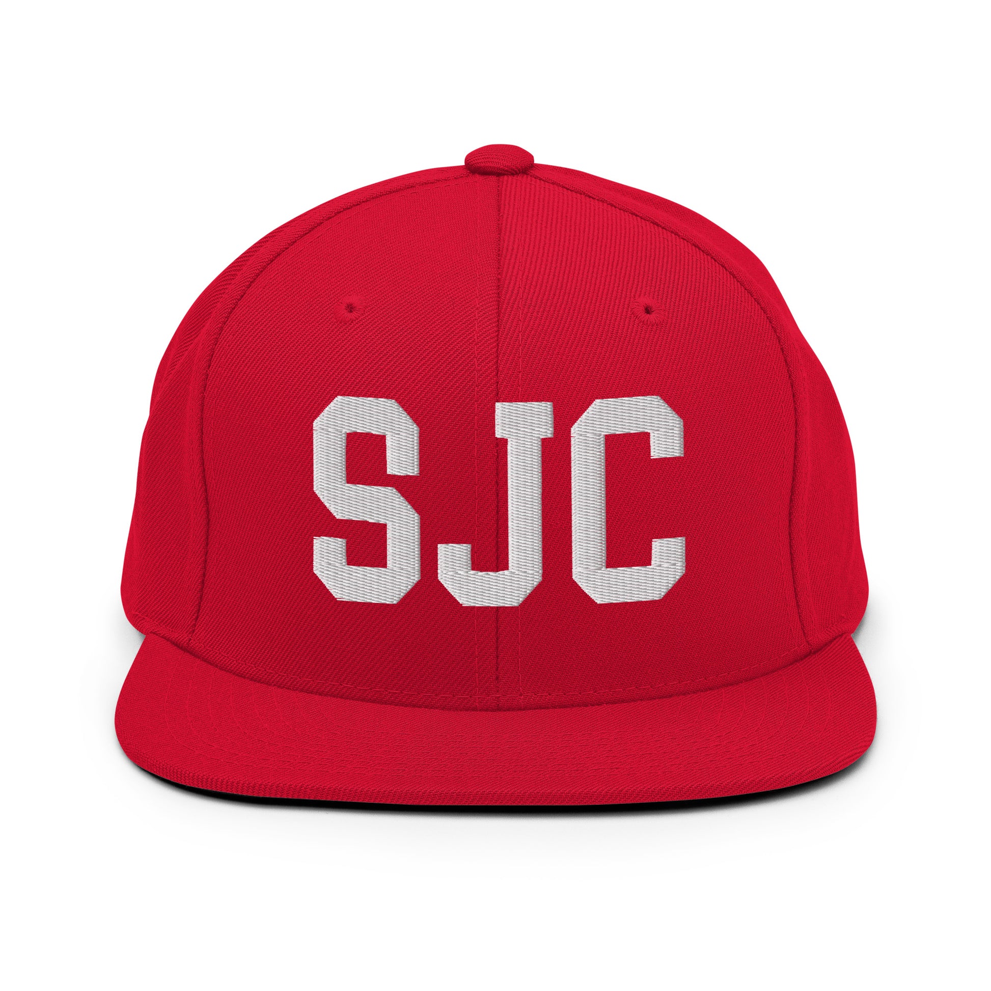 College-Style Classic Snapback Hat • White • SJC San Jose • YHM Designs - Image 26