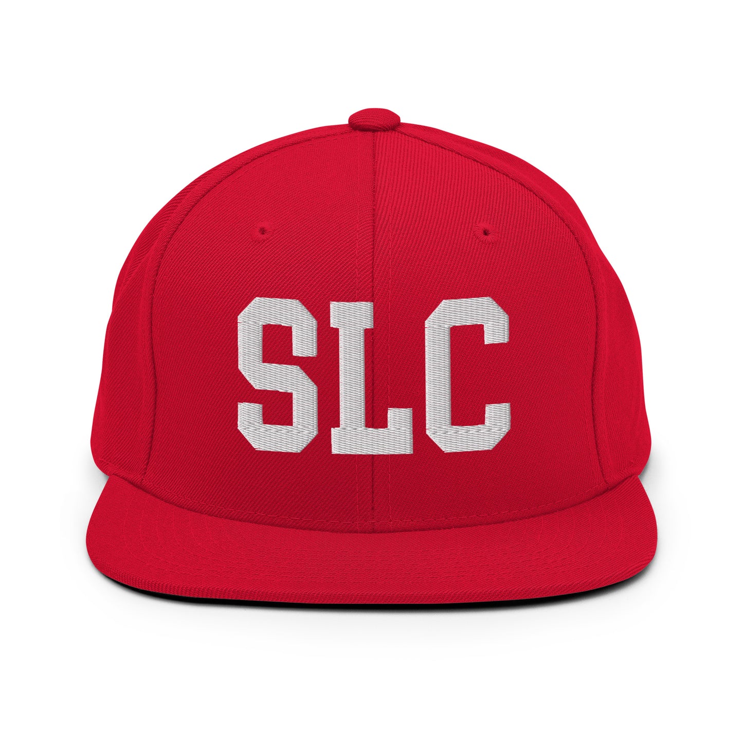 College-Style Classic Snapback Hat • White • SLC Salt Lake City Souvenir • YHM Designs - Image 26