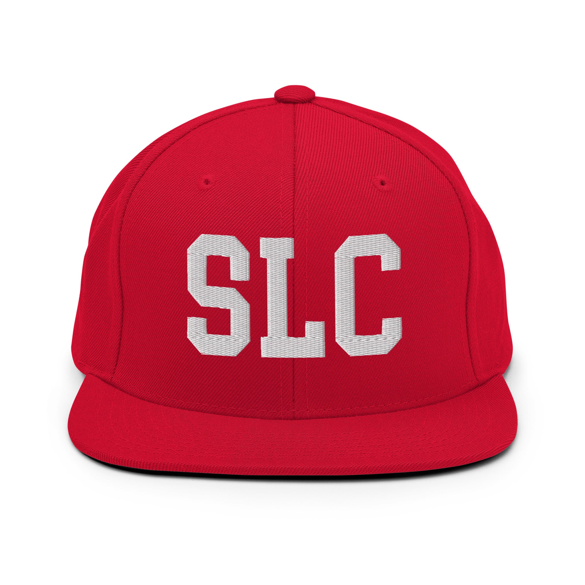 College-Style Classic Snapback Hat • White • SLC Salt Lake City Souvenir • YHM Designs - Image 26