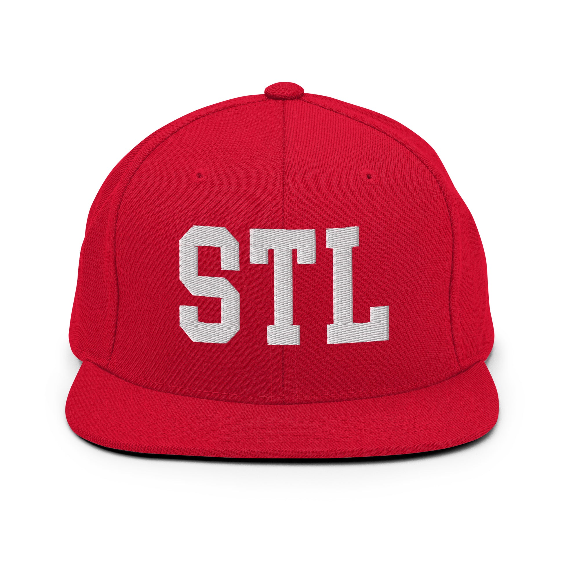 College-Style Classic Snapback Hat • White • STL St. Louis • YHM Designs - Image 26