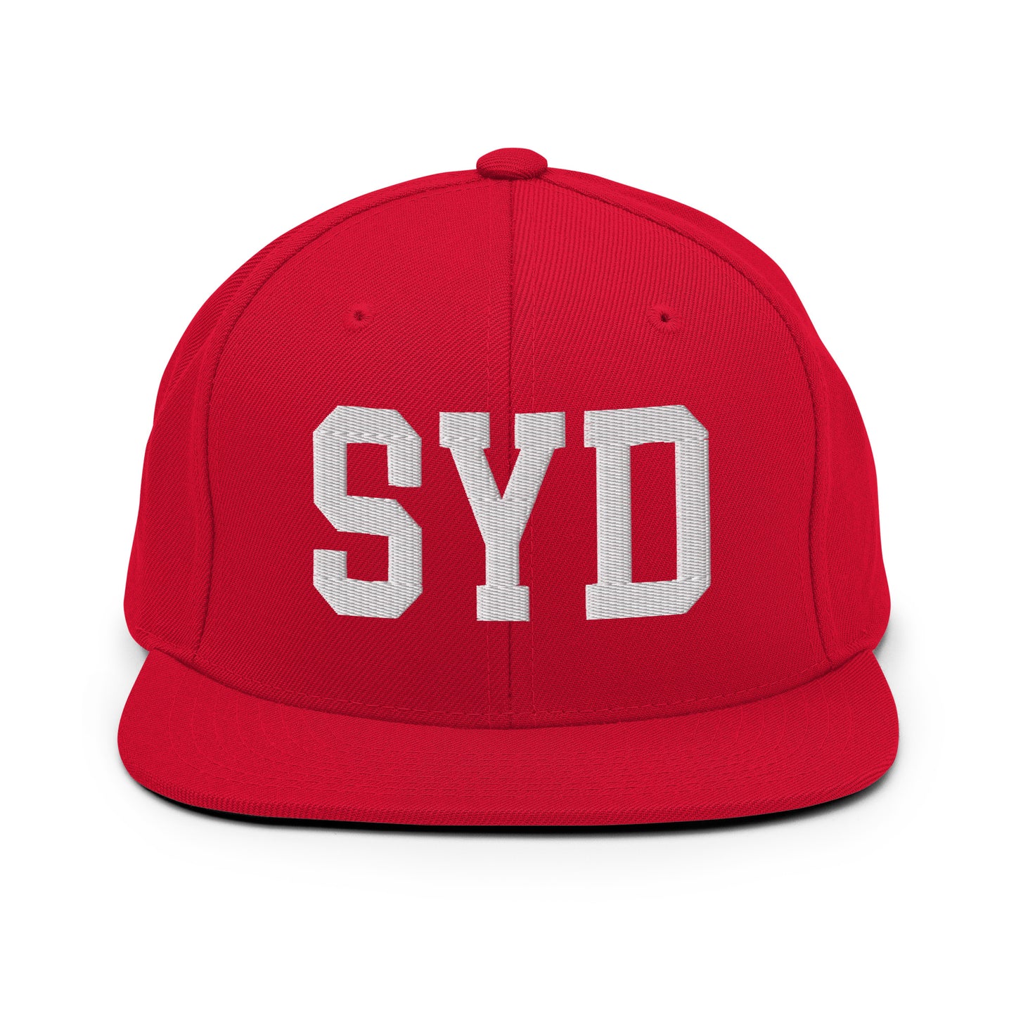 College-Style Classic Snapback Hat • White • SYD Sydney Souvenir • YHM Designs - Image 26