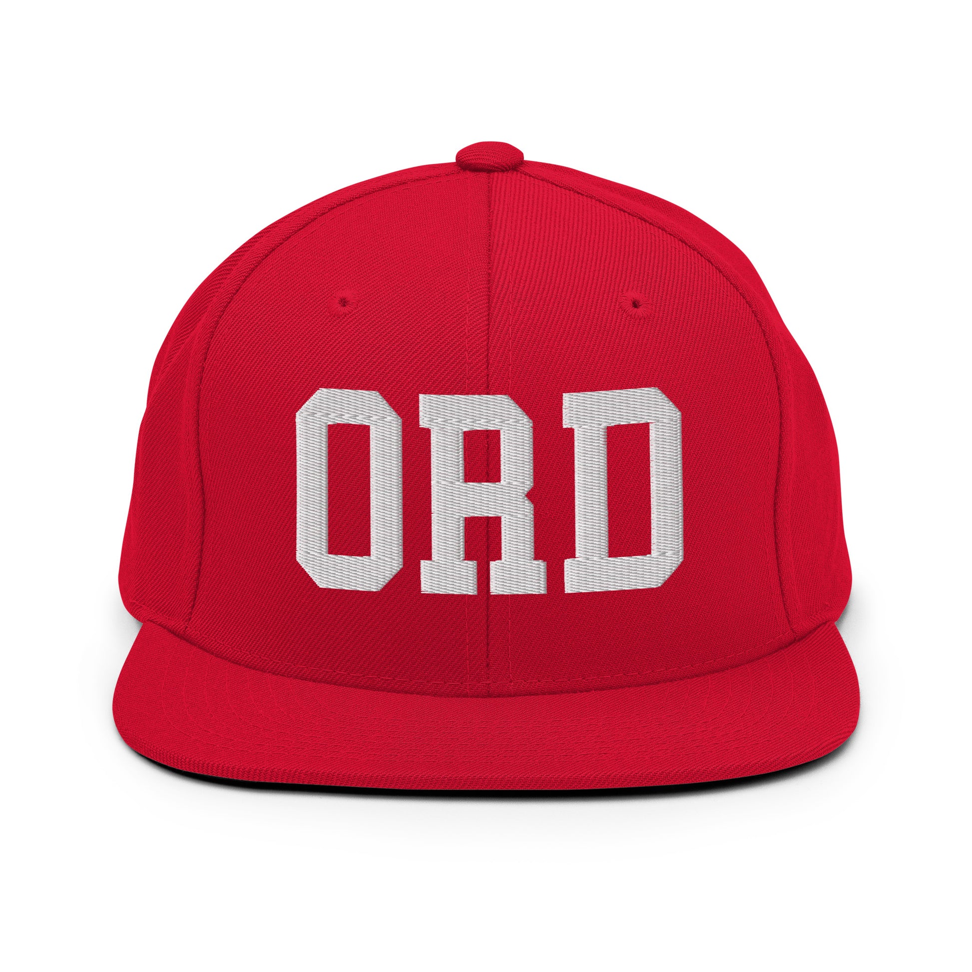 College-Style Classic Snapback Hat • White • ORD Chicago Souvenir • YHM Designs - Image 26