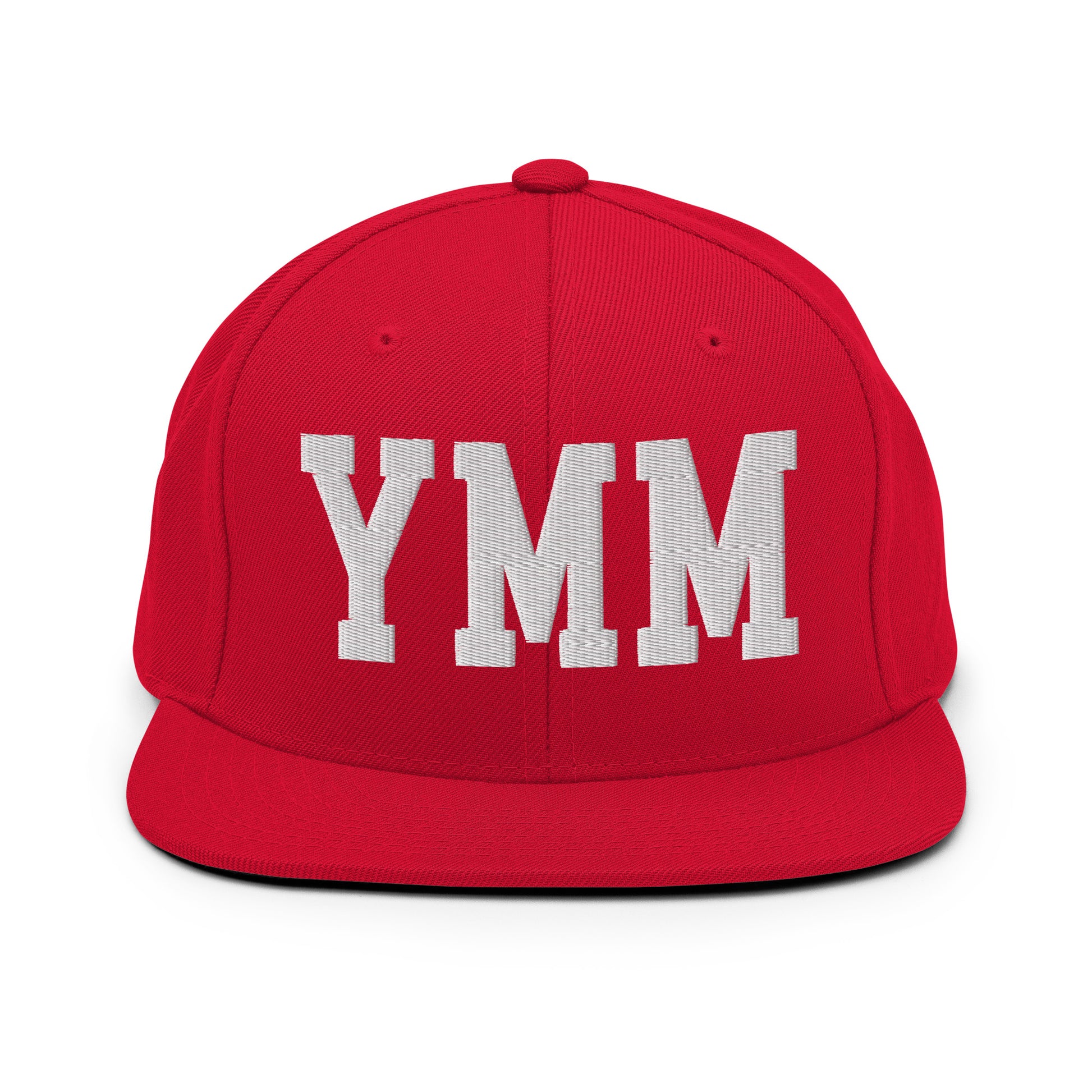 College-Style Classic Snapback Hat • White • YMM Fort McMurray • YHM Designs - Image 26