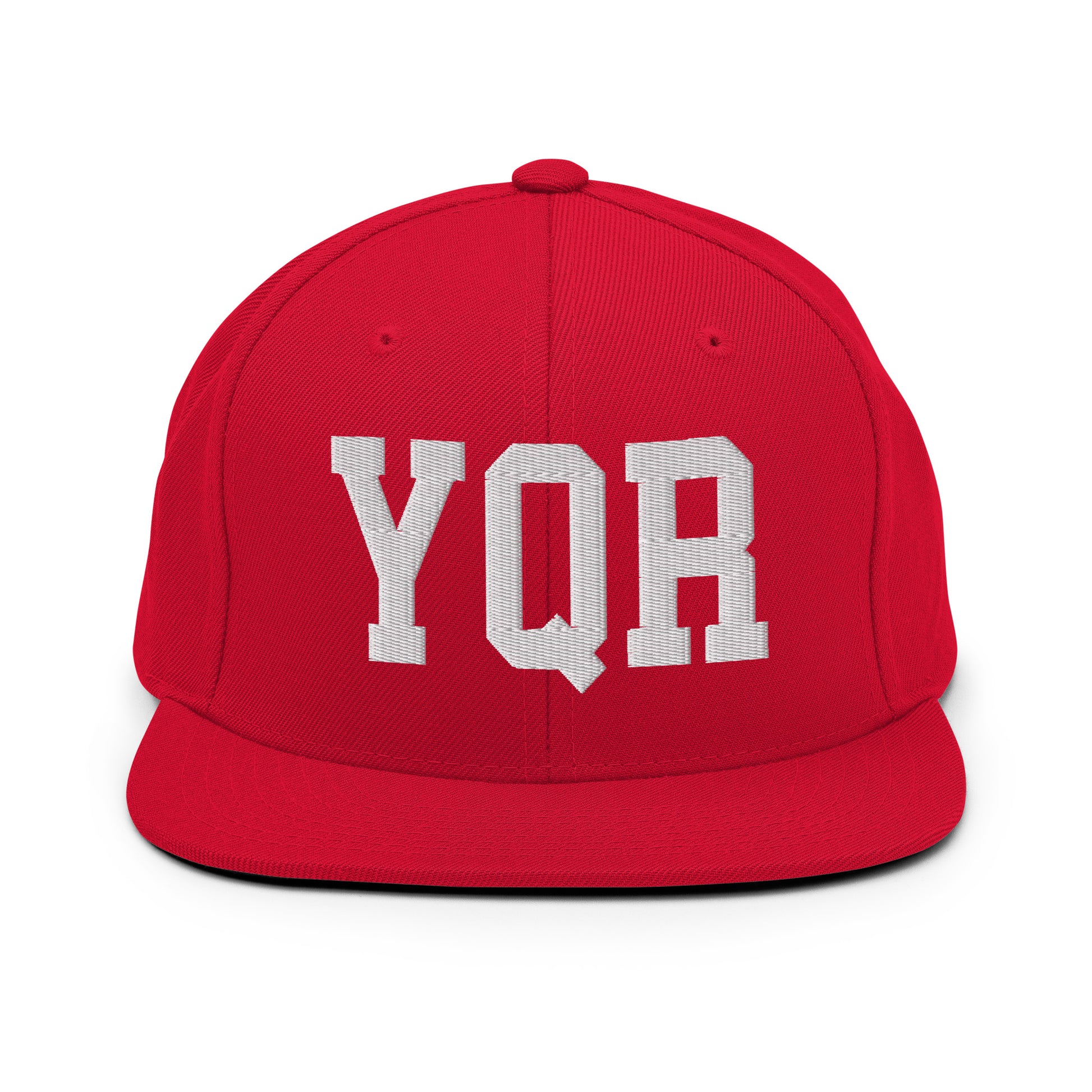 College-Style Classic Snapback Hat • White • YQR Regina • YHM Designs - Image 26