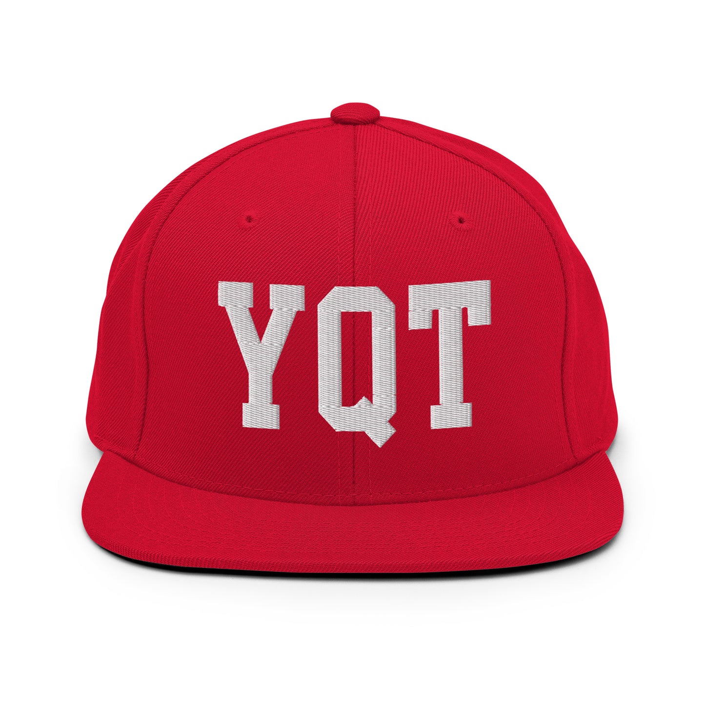 College-Style Classic Snapback Hat • White • YQT Thunder Bay Souvenir • YHM Designs - Image 26