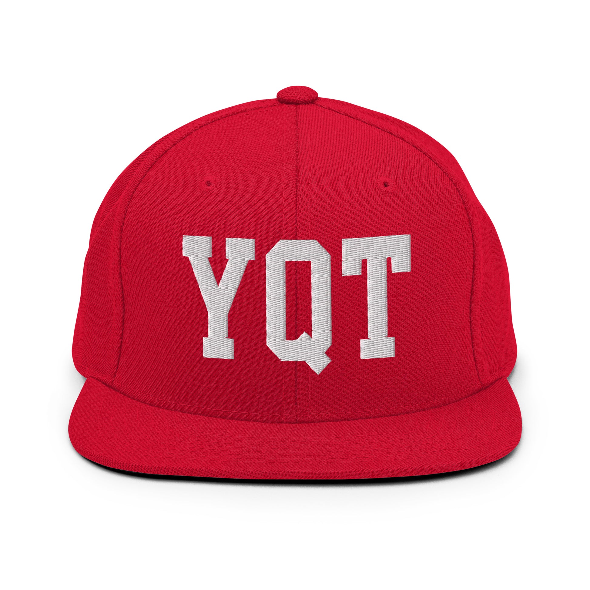 College-Style Classic Snapback Hat • White • YQT Thunder Bay Souvenir • YHM Designs - Image 26