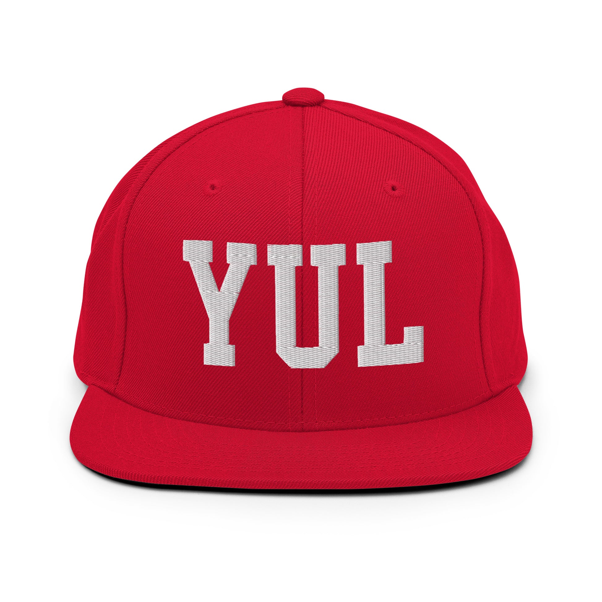 College-Style Classic Snapback Hat • White • YUL Montreal Souvenir • YHM Designs - Image 26