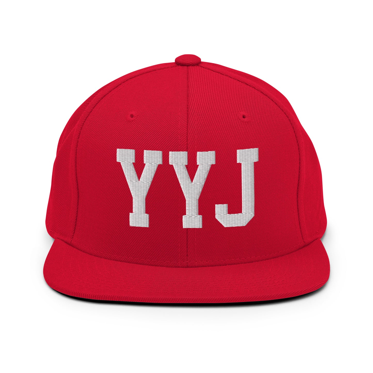 College-Style Classic Snapback Hat • White • YYJ Victoria • YHM Designs - Image 26