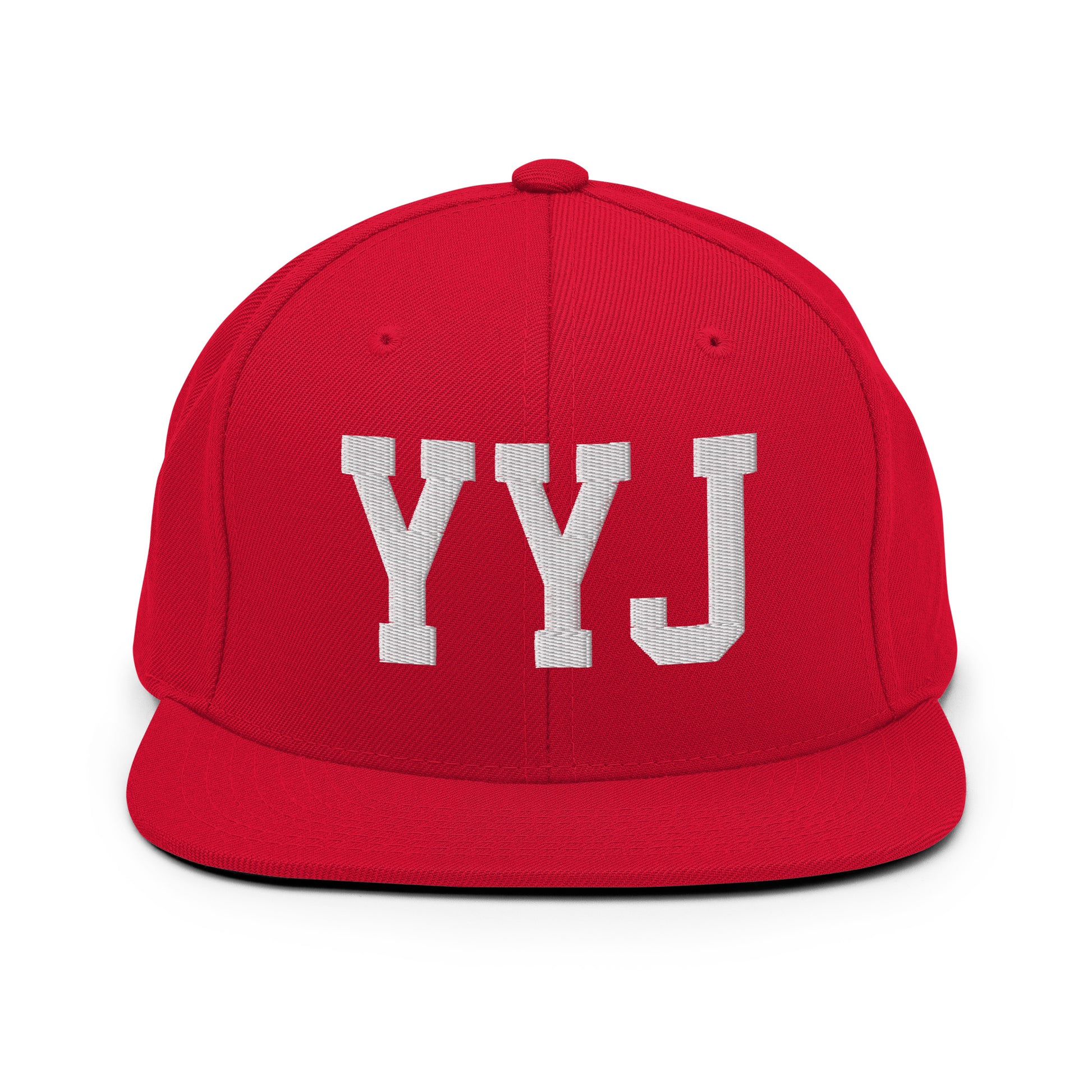 College-Style Classic Snapback Hat • White • YYJ Victoria • YHM Designs - Image 26