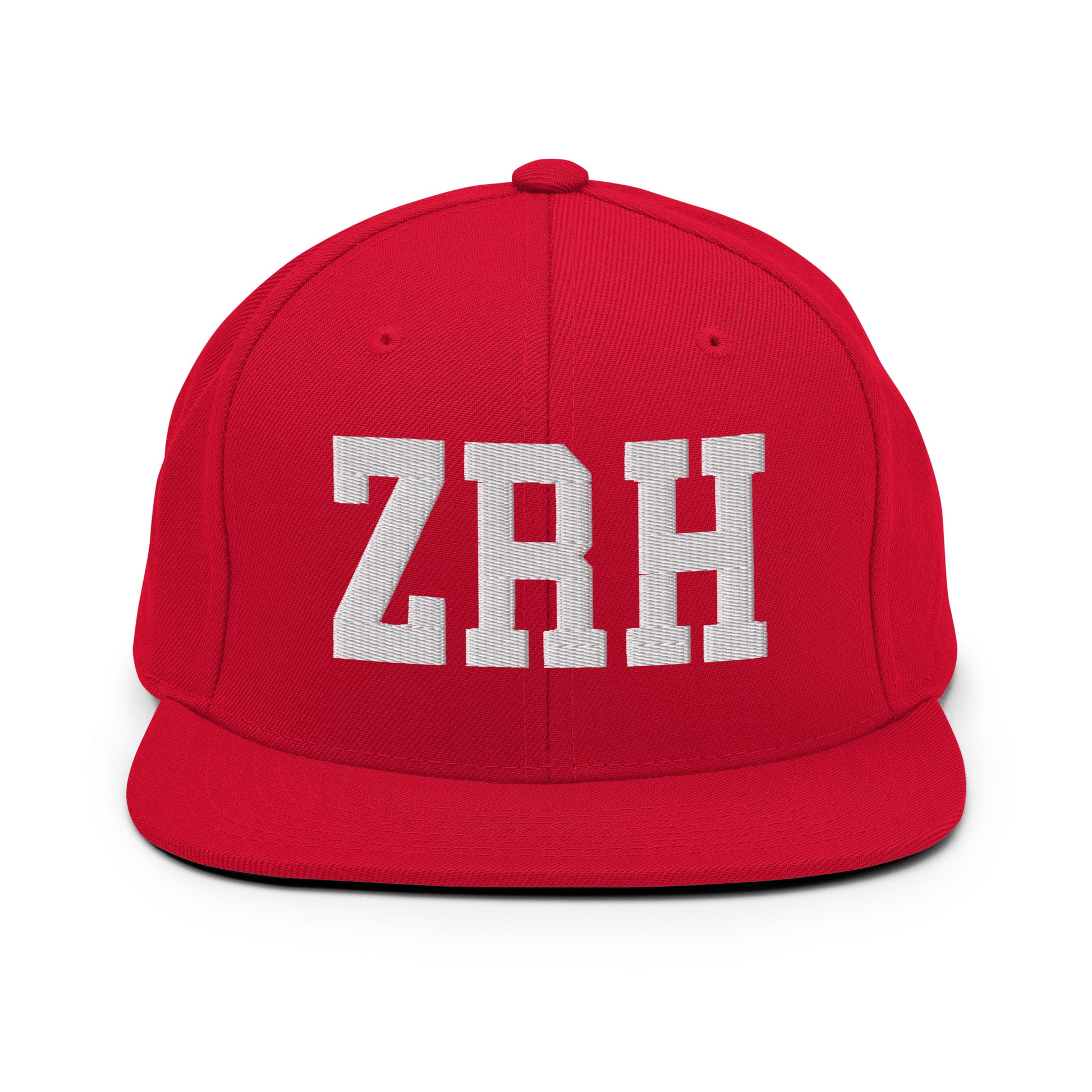 College-Style Classic Snapback Hat • White • ZRH Zurich Souvenir • YHM Designs - Image 26