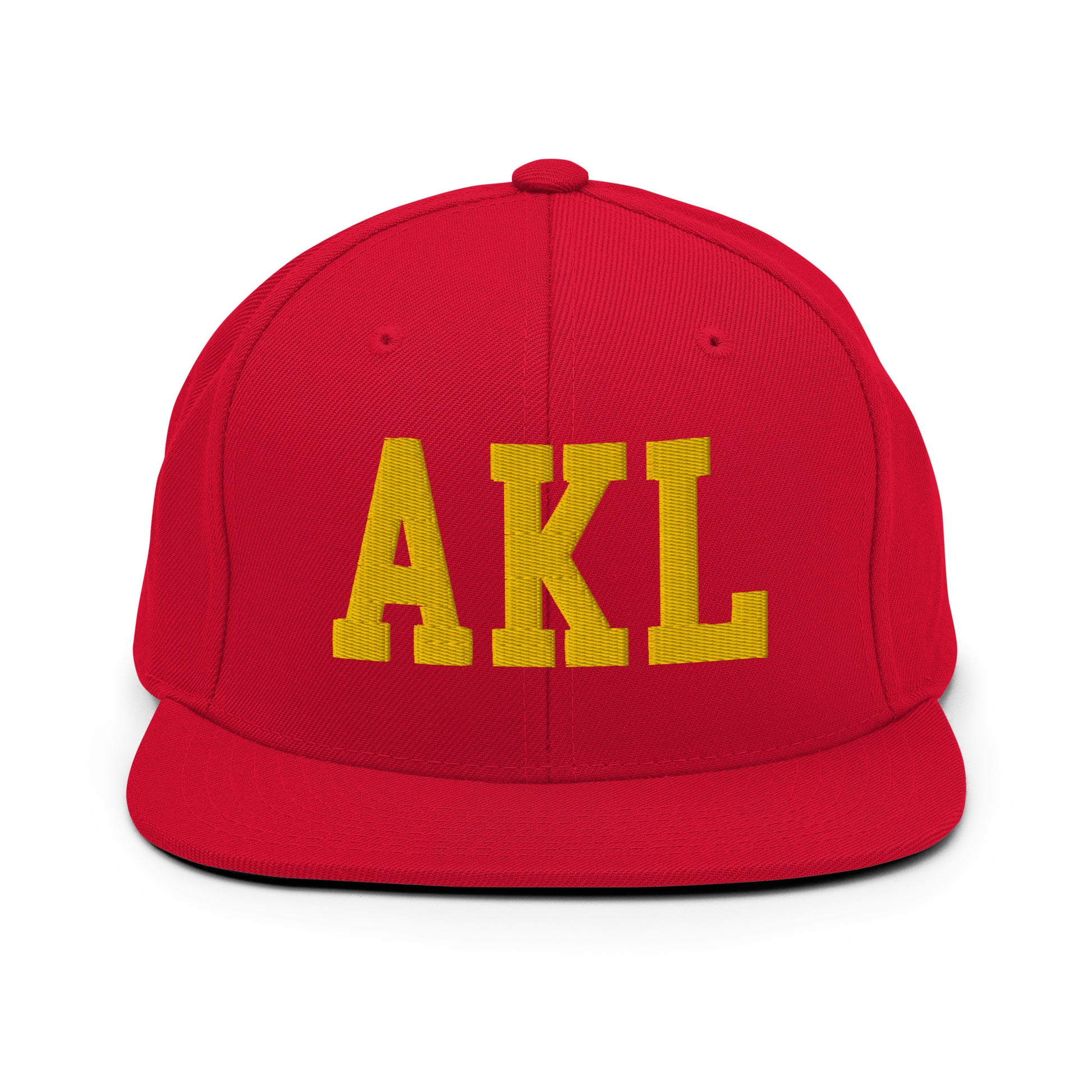 College-Style Classic Snapback Hat • Gold • AKL Auckland Souvenir • YHM Designs - Image 18