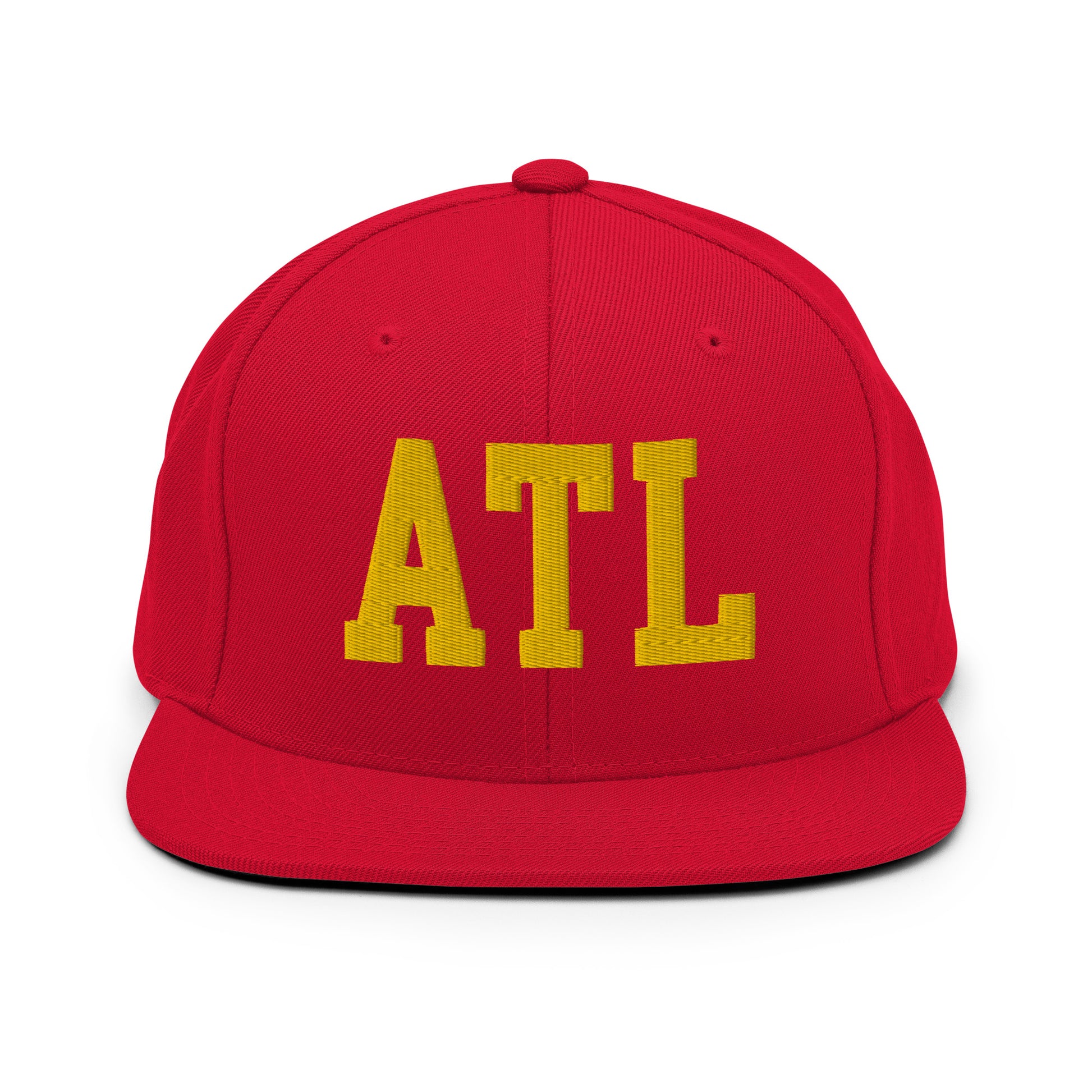 College-Style Classic Snapback Hat • Gold • ATL Atlanta Souvenir • YHM Designs - Image 18