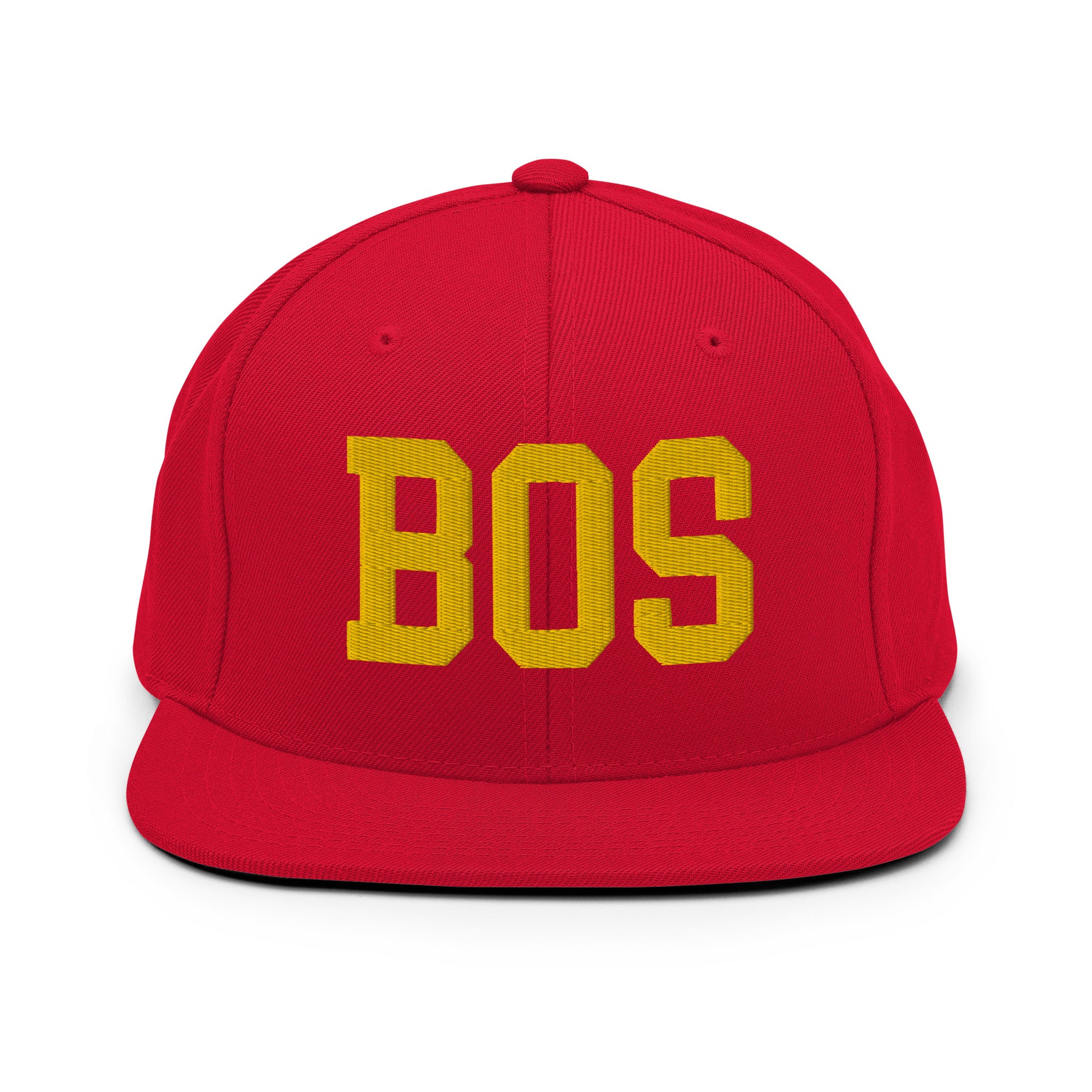 College-Style Classic Snapback Hat • Gold • BOS Boston • YHM Designs - Image 18