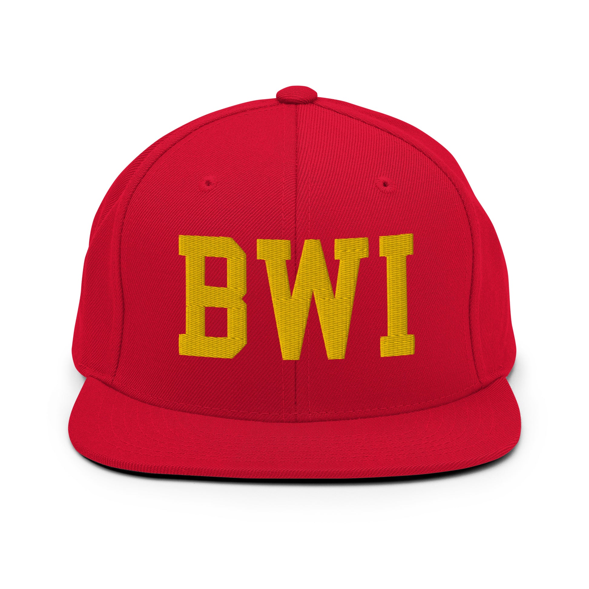 College-Style Classic Snapback Hat • Gold • BWI Baltimore • YHM Designs - Image 18