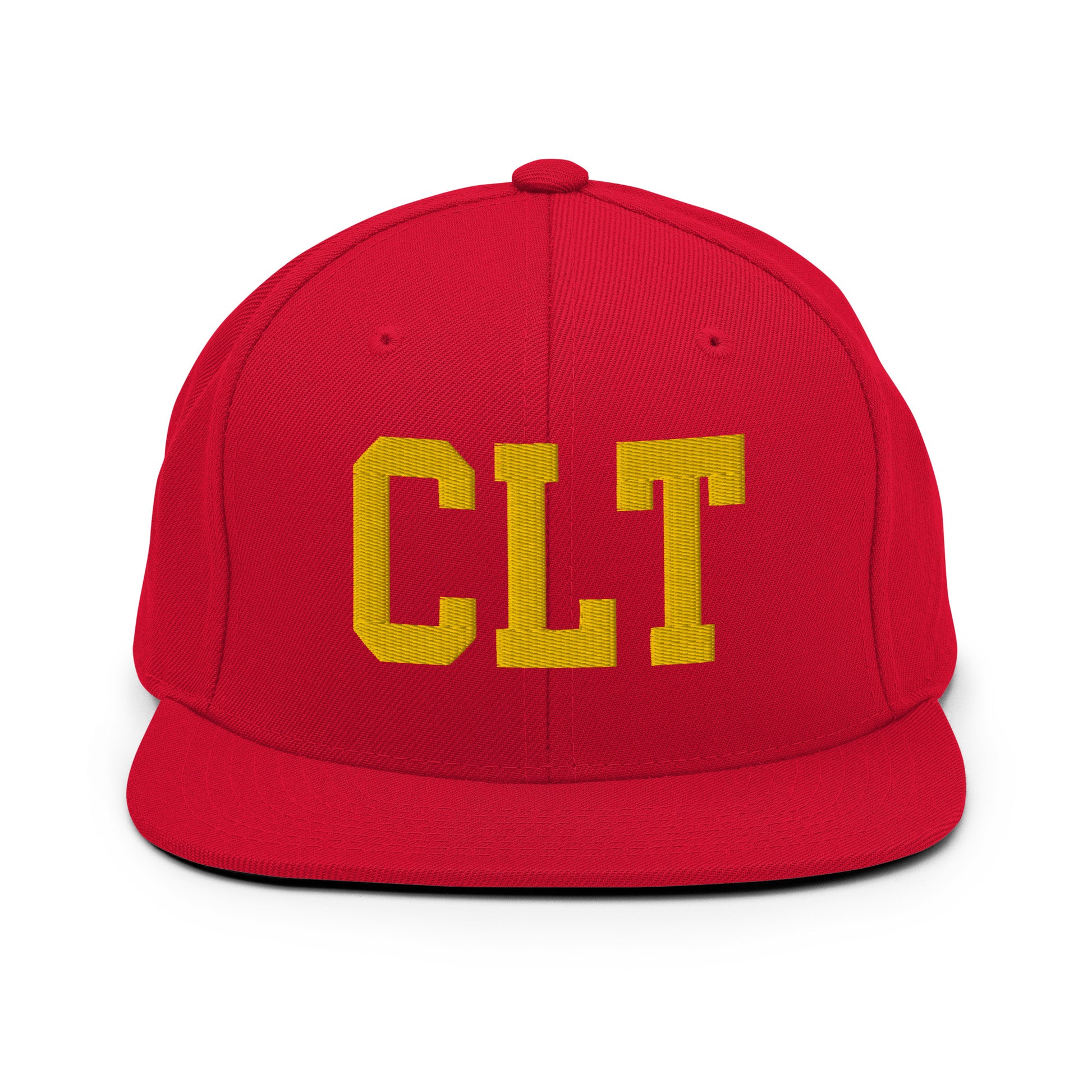 College-Style Classic Snapback Hat • Gold • CLT Charlotte • YHM Designs - Image 18