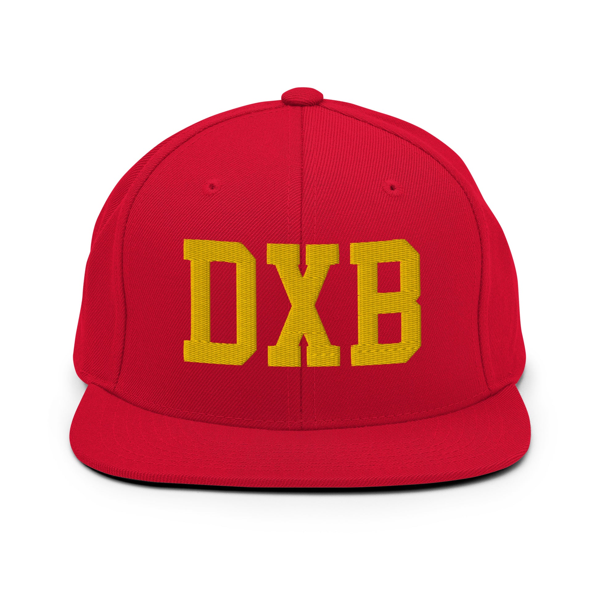 College-Style Classic Snapback Hat • Gold • DXB Dubai • YHM Designs - Image 18