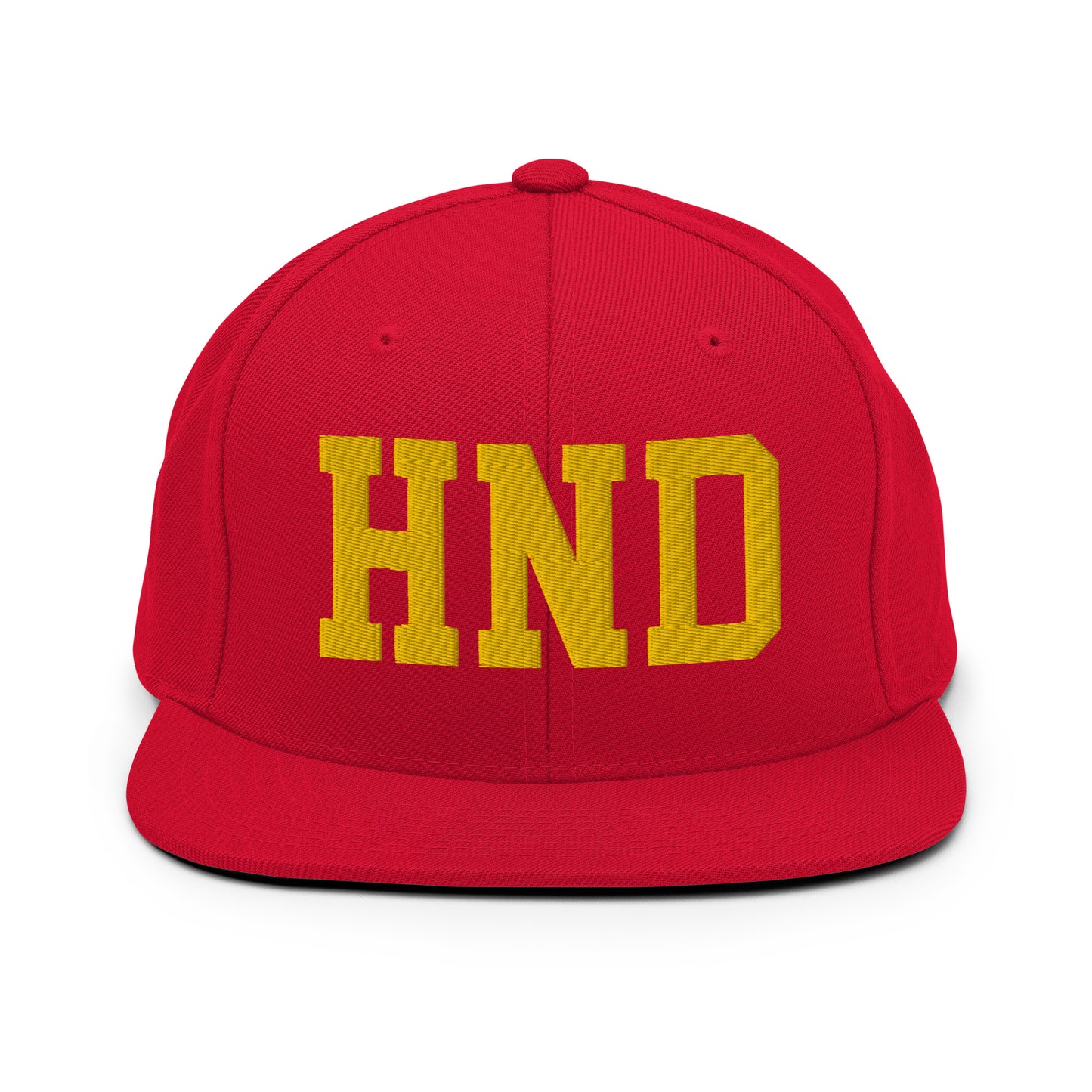 College-Style Classic Snapback Hat • Gold • HND Tokyo • YHM Designs - Image 18