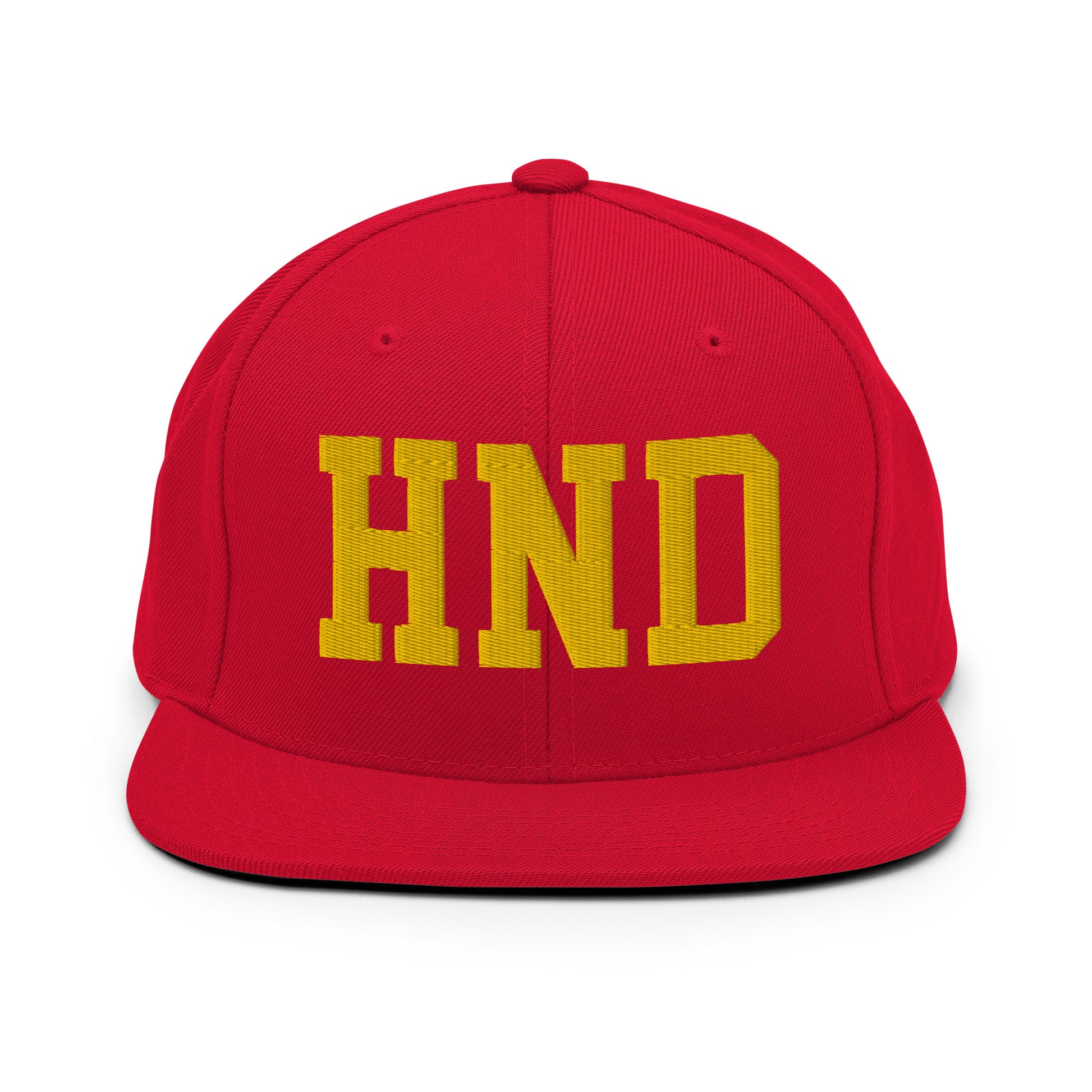 College-Style Classic Snapback Hat • Gold • HND Tokyo • YHM Designs - Image 18