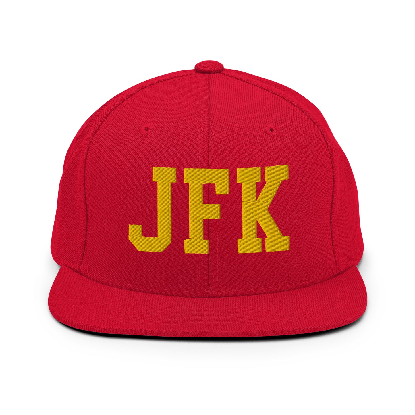 College-Style Classic Snapback Hat • Gold • JFK New York City • YHM Designs - Image 18