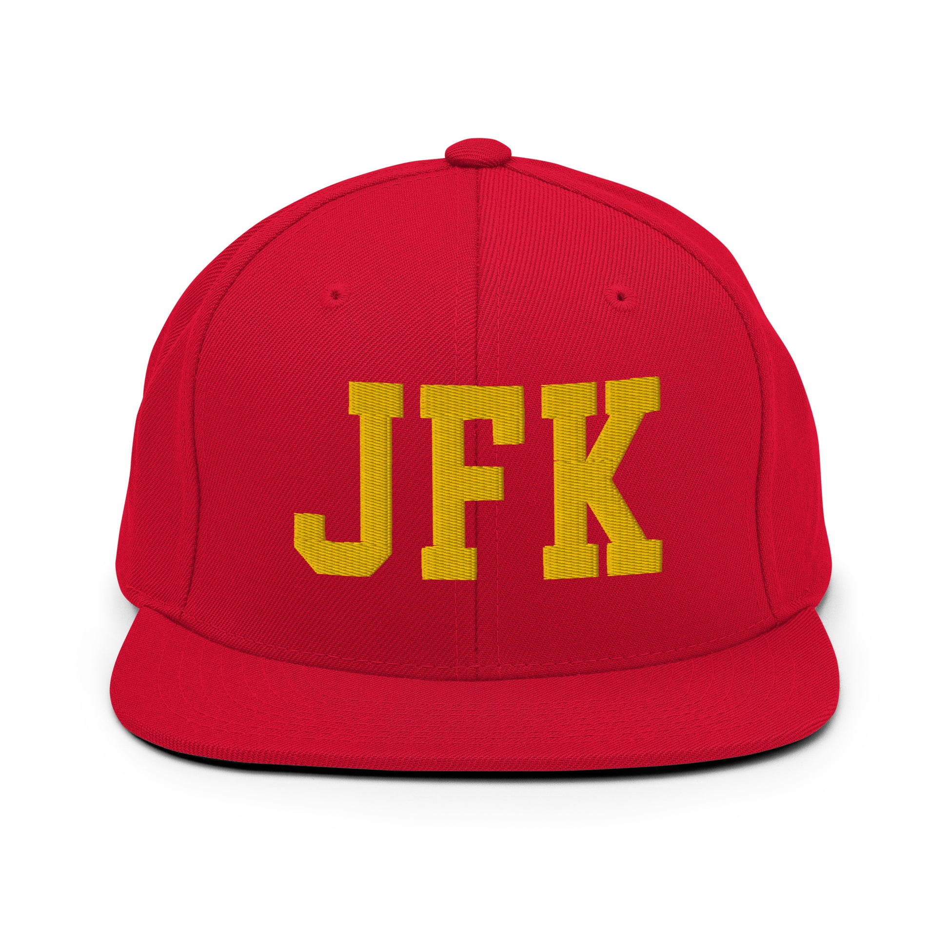 College-Style Classic Snapback Hat • Gold • JFK New York City • YHM Designs - Image 18