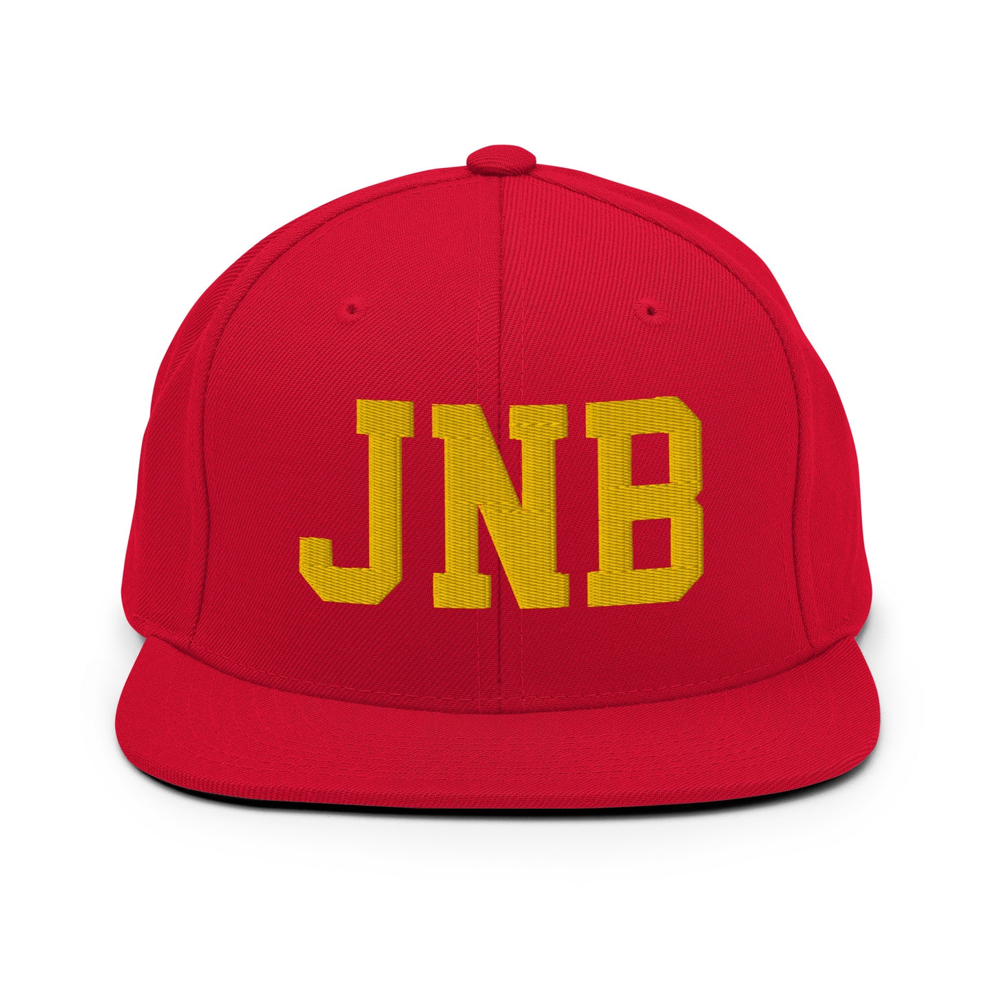College-Style Classic Snapback Hat • Gold • JNB Johannesburg • YHM Designs - Image 18
