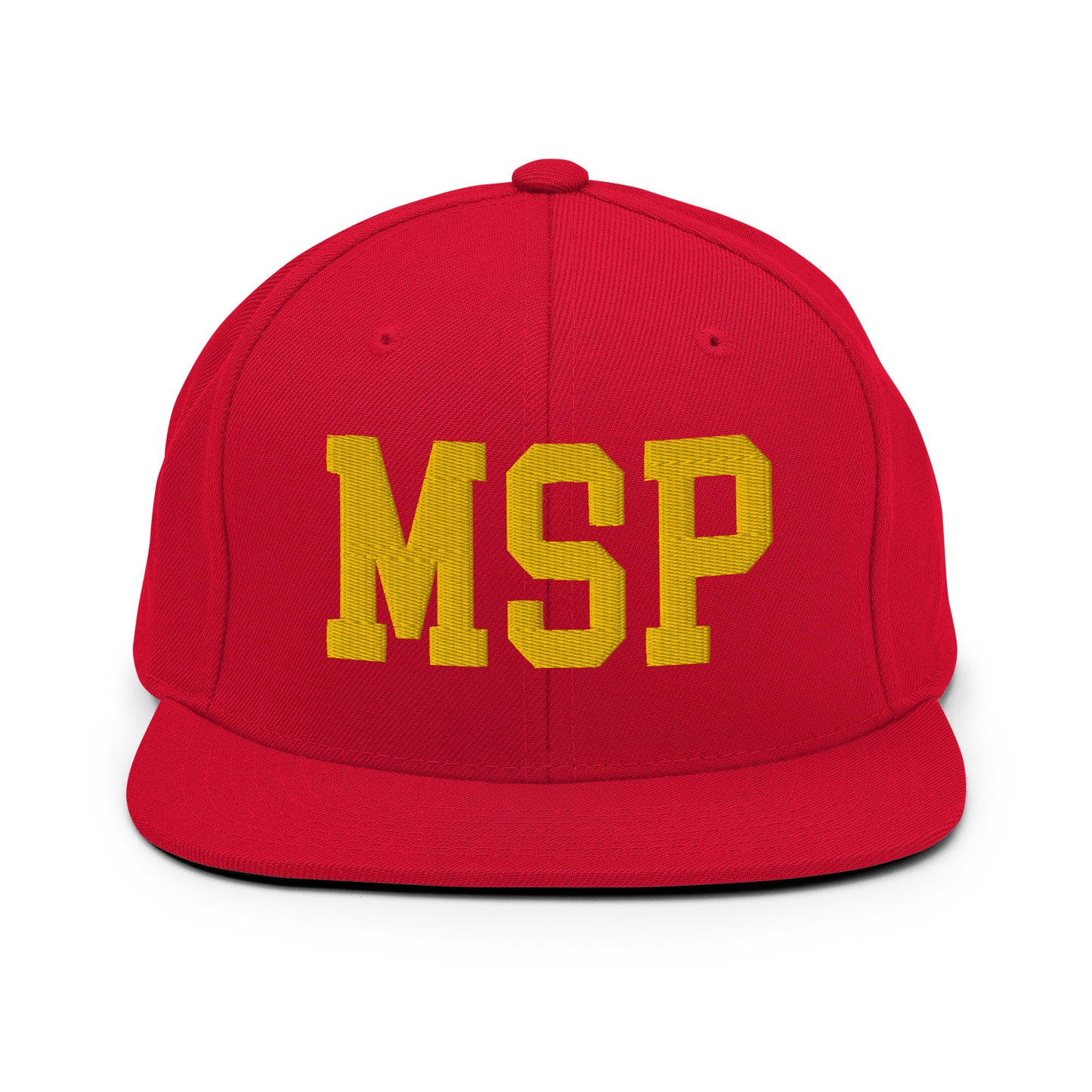 College-Style Classic Snapback Hat • Gold • MSP Minneapolis • YHM Designs - Image 18