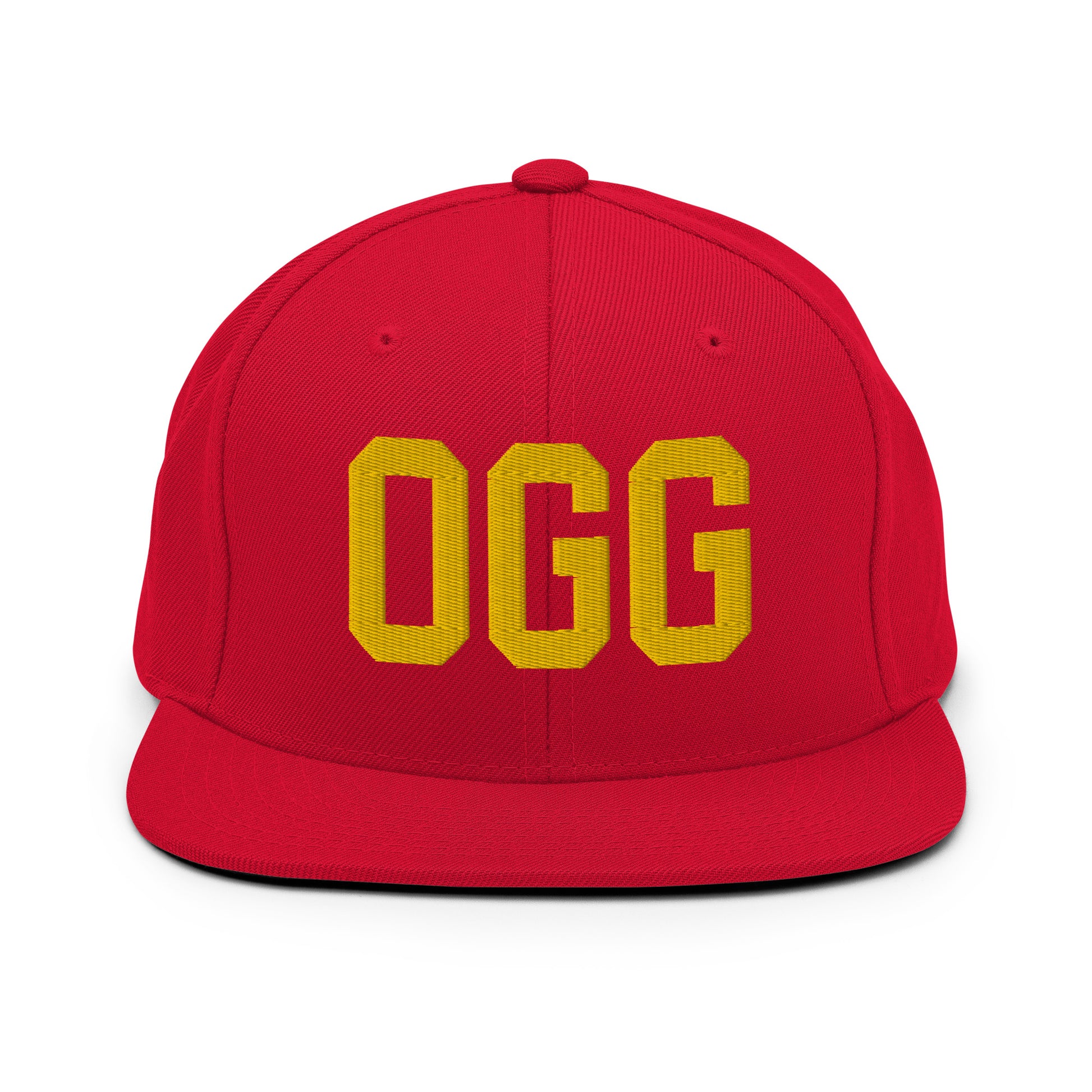 College-Style Classic Snapback Hat • Gold • OGG Maui • YHM Designs - Image 18