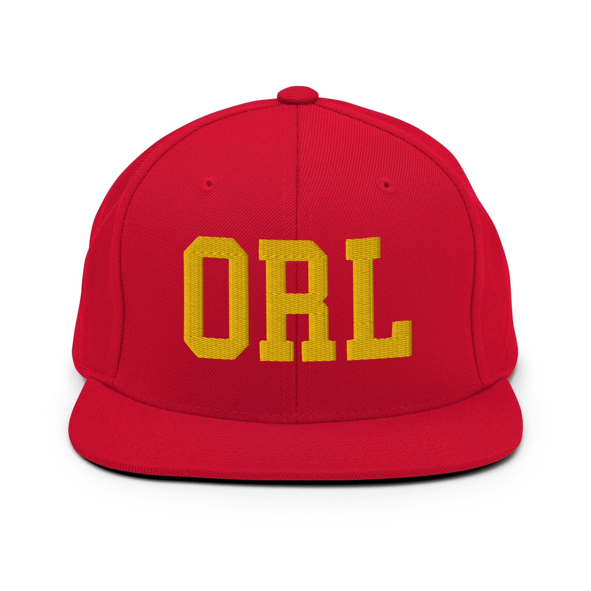 College-Style Classic Snapback Hat • Gold • ORL Orlando • YHM Designs - Image 18