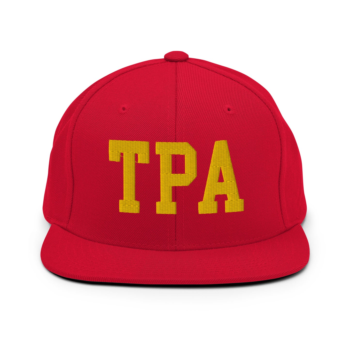 College-Style Classic Snapback Hat • Gold • TPA Tampa • YHM Designs - Image 18