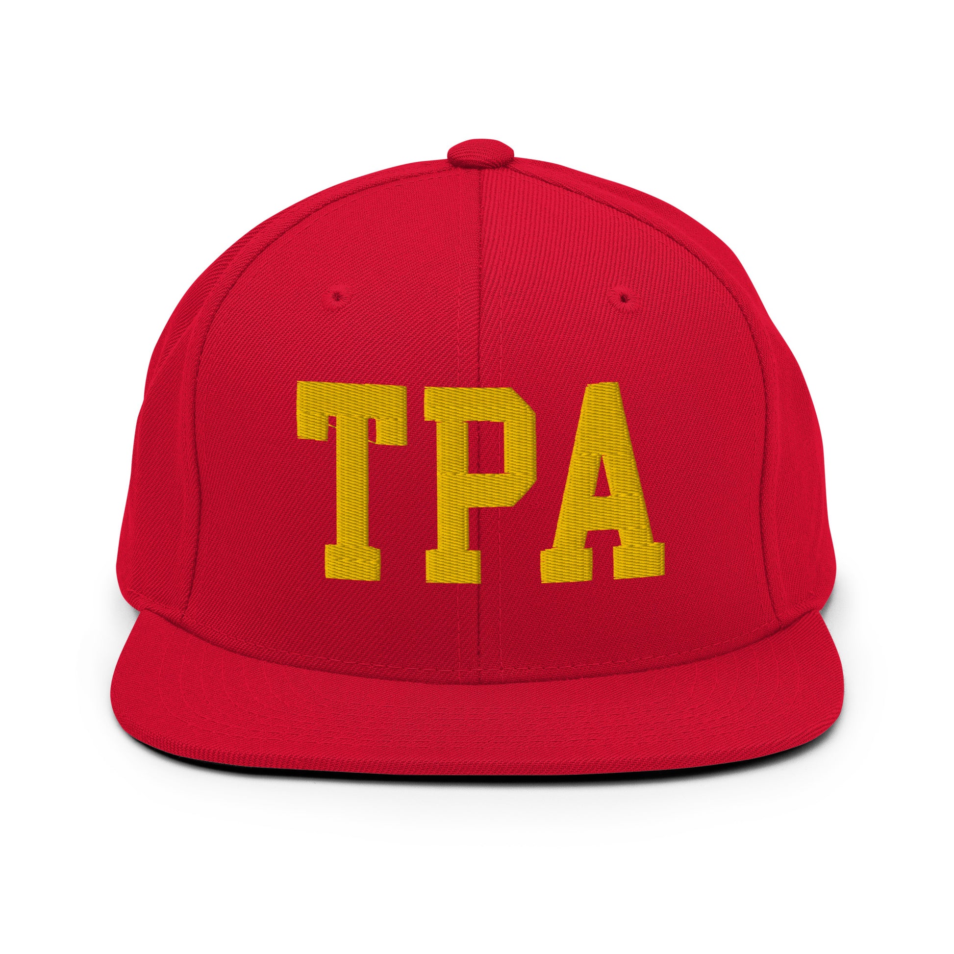 College-Style Classic Snapback Hat • Gold • TPA Tampa • YHM Designs - Image 18