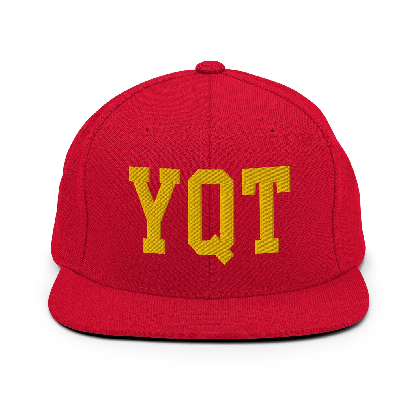 College-Style Classic Snapback Hat • Gold • YQT Thunder Bay • YHM Designs - Image 18