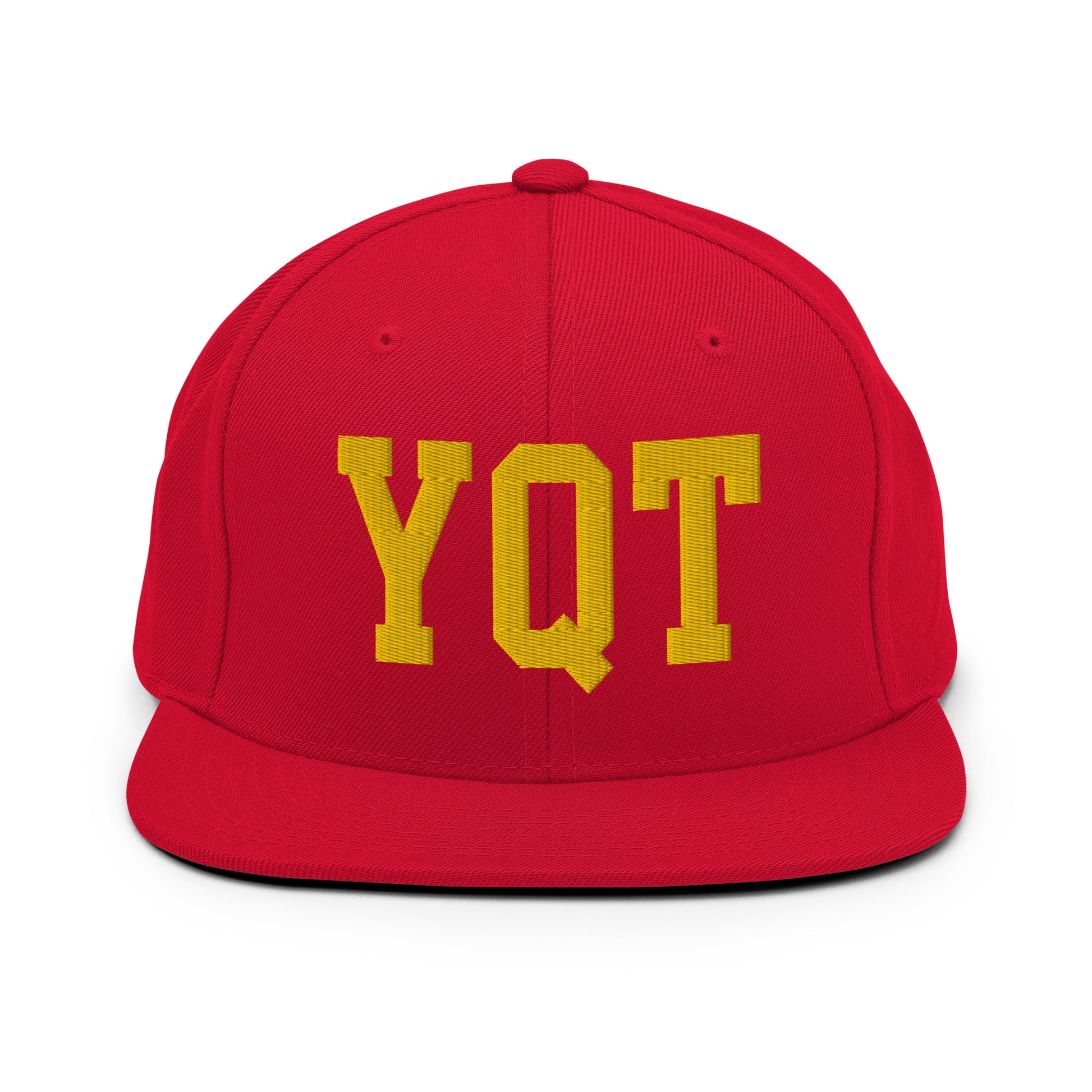 College-Style Classic Snapback Hat • Gold • YQT Thunder Bay • YHM Designs - Image 18