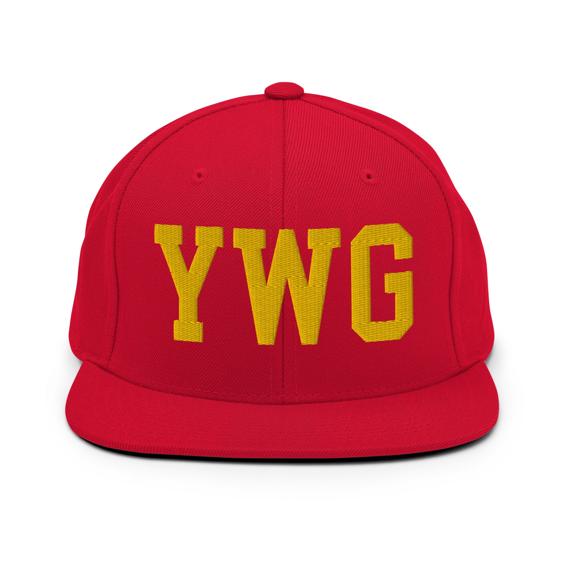 College-Style Classic Snapback Hat • Gold • YWG Winnipeg Souvenir • YHM Designs - Image 18