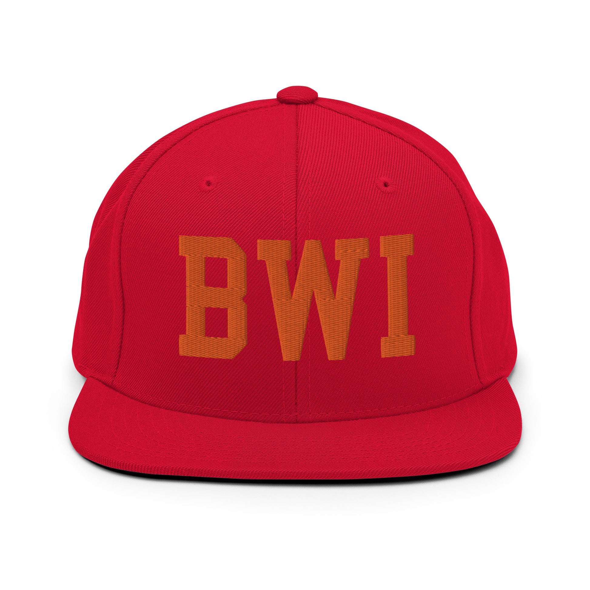 College-Style Classic Snapback Hat • Orange • BWI Baltimore • YHM Designs - Image 27