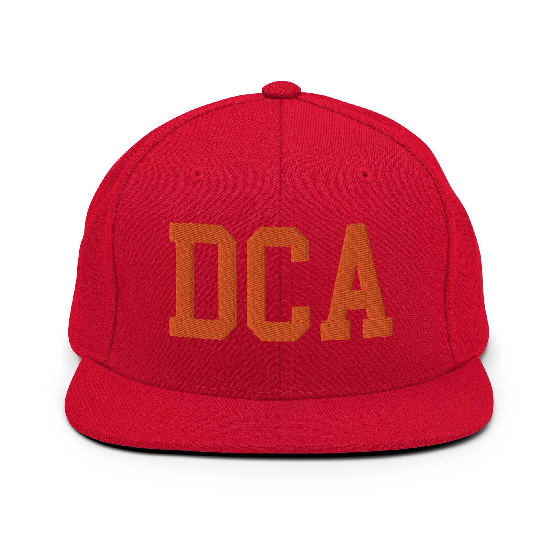 College-Style Classic Snapback Hat • Orange • DCA Washington • YHM Designs - Image 27