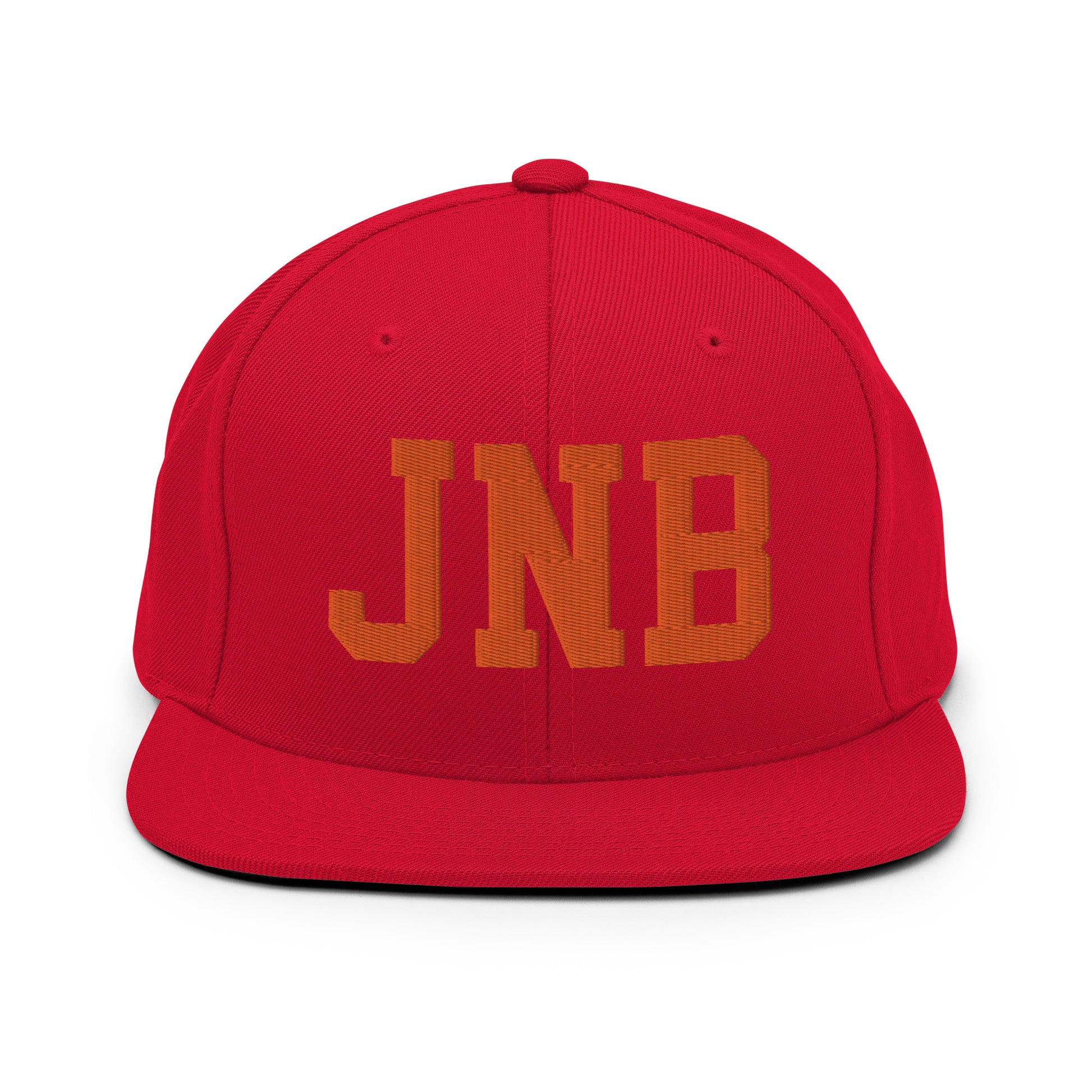 College-Style Classic Snapback Hat • Orange • JNB Johannesburg • YHM Designs - Image 27