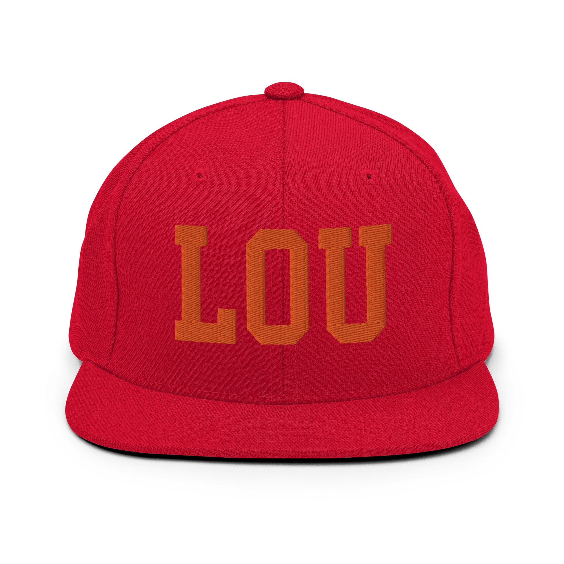 College-Style Classic Snapback Hat • Orange • LOU Louisville • YHM Designs - Image 27