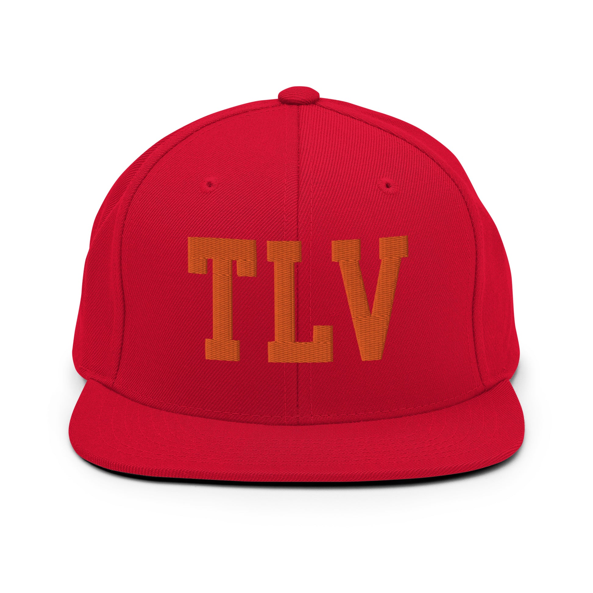 College-Style Classic Snapback Hat • Orange • TLV Tel Aviv • YHM Designs - Image 27