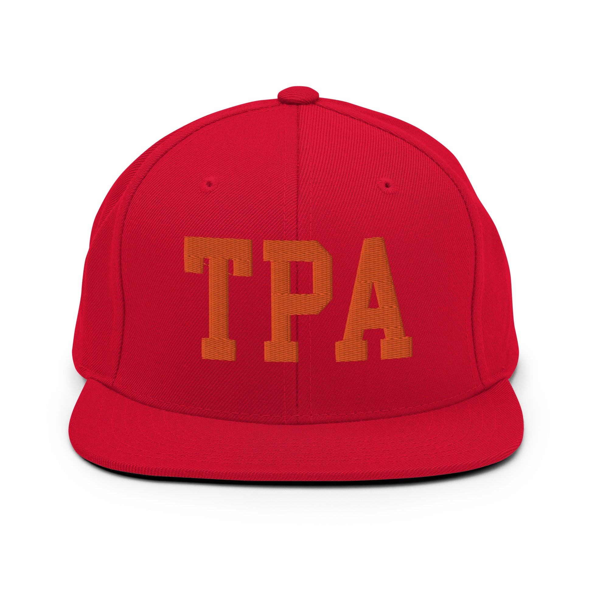 College-Style Classic Snapback Hat • Orange • TPA Tampa • YHM Designs - Image 27