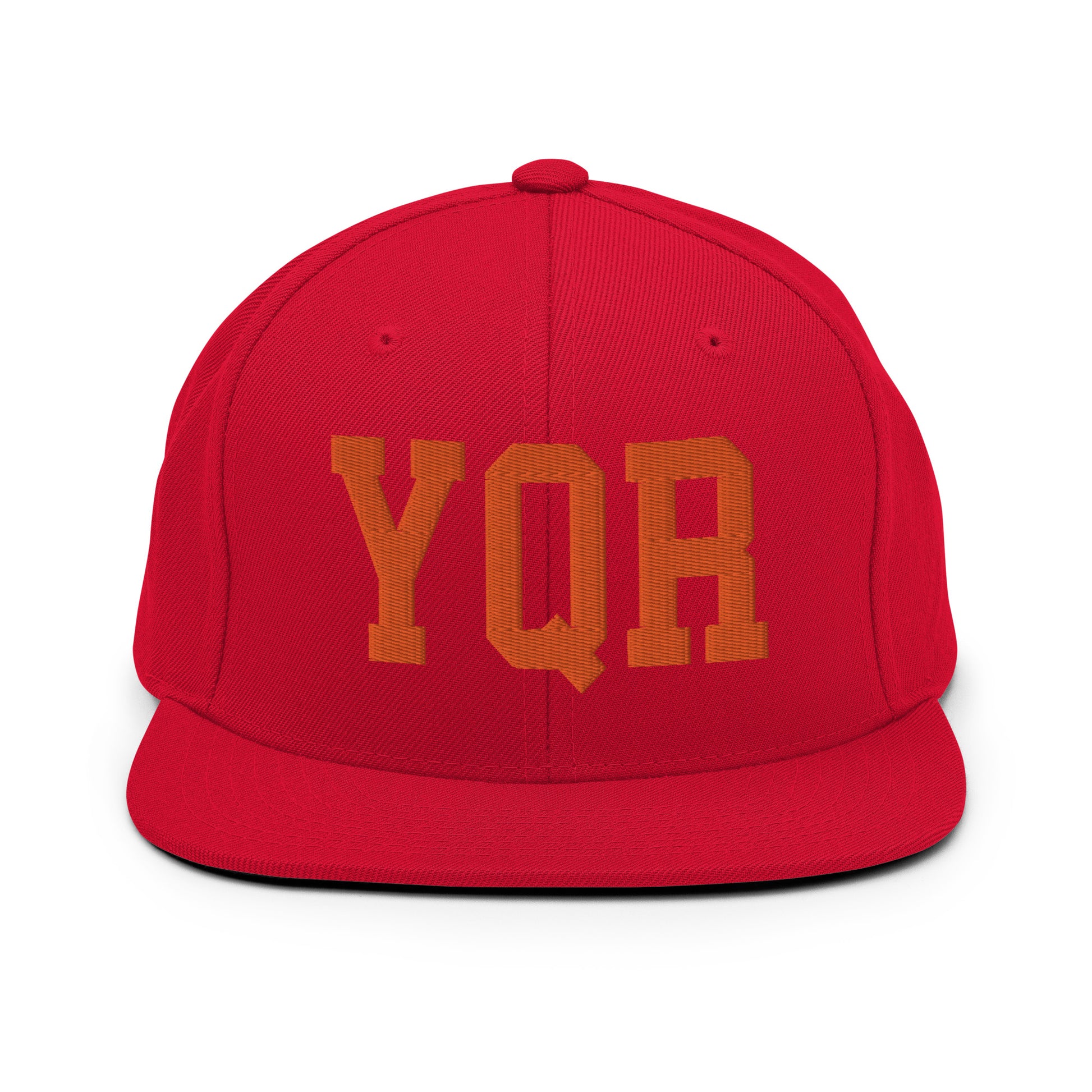 College-Style Classic Snapback Hat • Orange • YQR Regina • YHM Designs - Image 27
