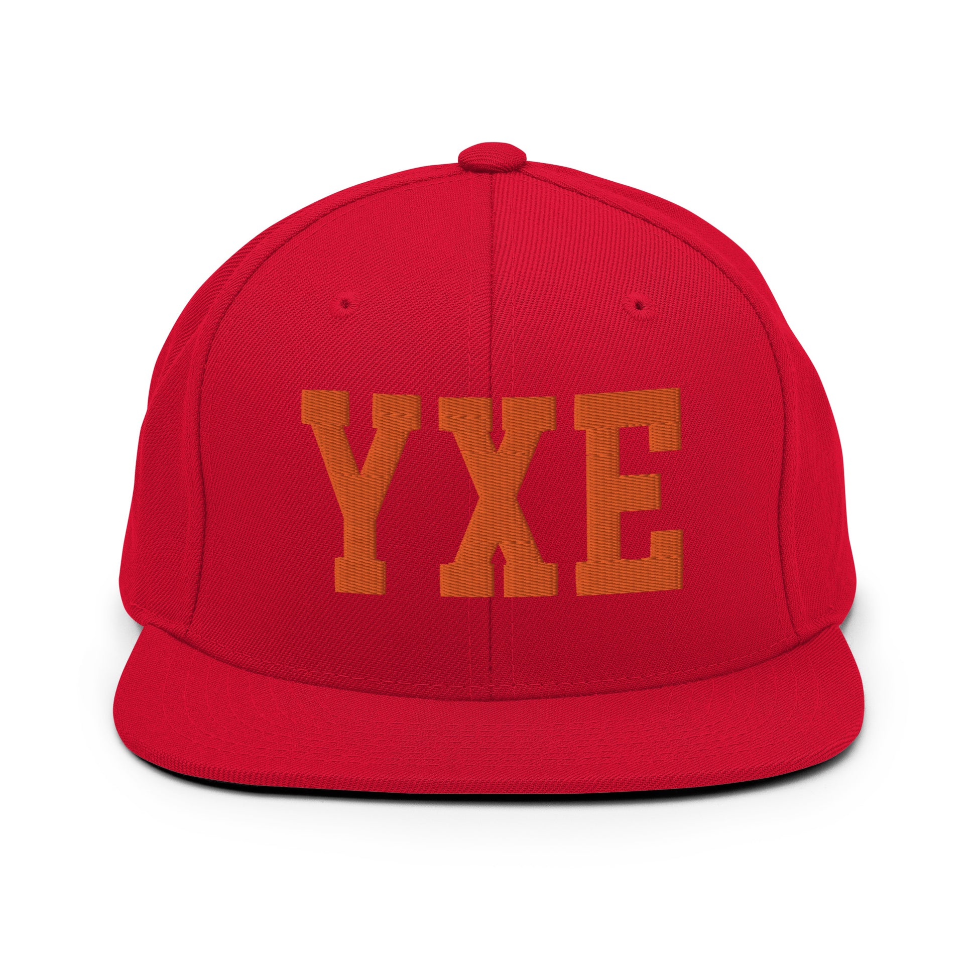 College-Style Classic Snapback Hat • Orange • YXE Saskatoon • YHM Designs - Image 27