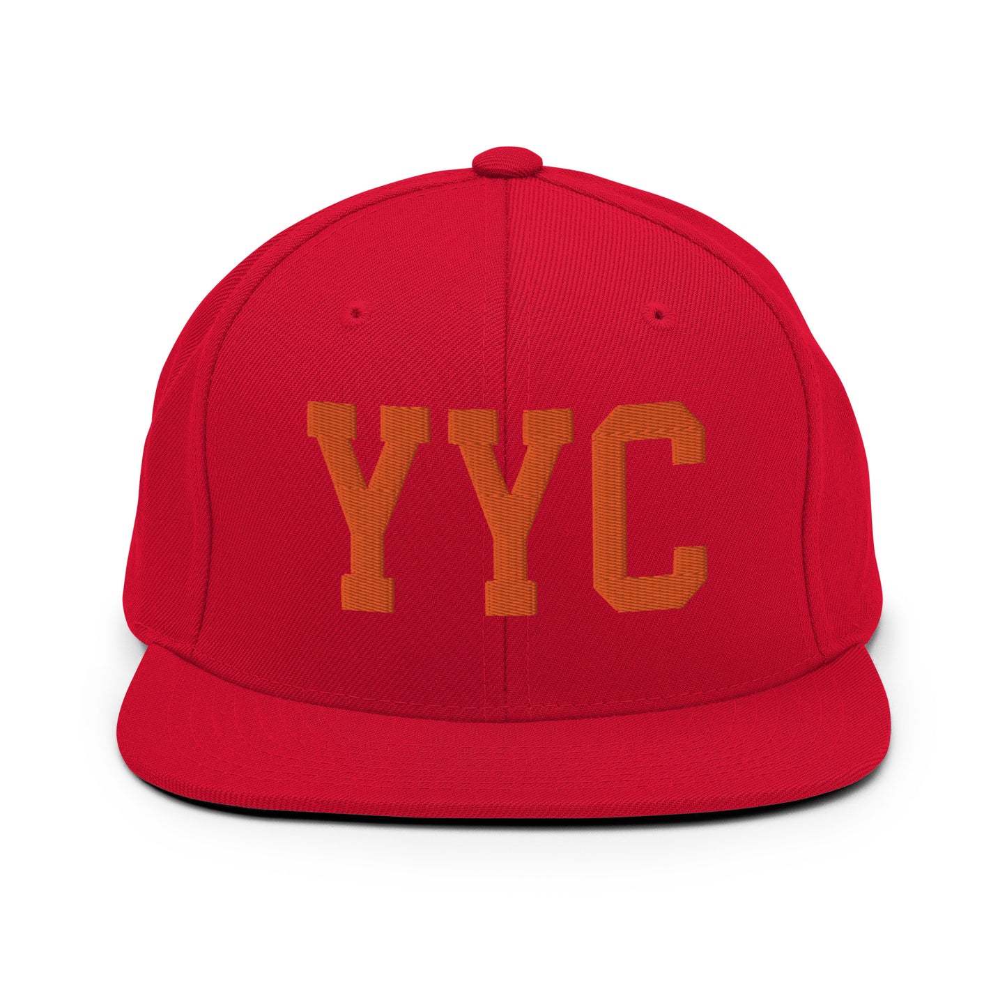 College-Style Classic Snapback Hat • Orange • YYC Calgary • YHM Designs - Image 27