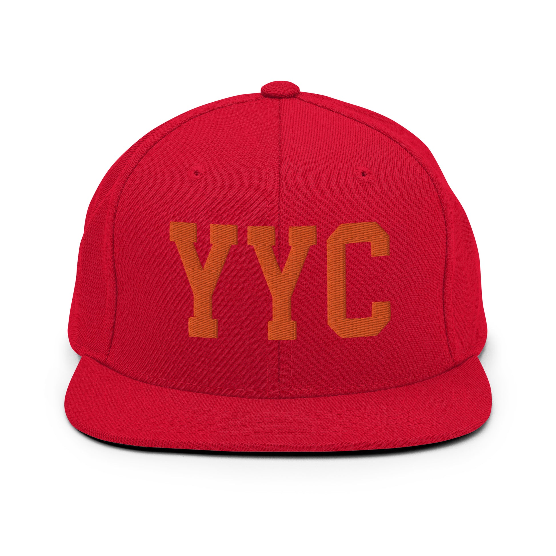 College-Style Classic Snapback Hat • Orange • YYC Calgary • YHM Designs - Image 27