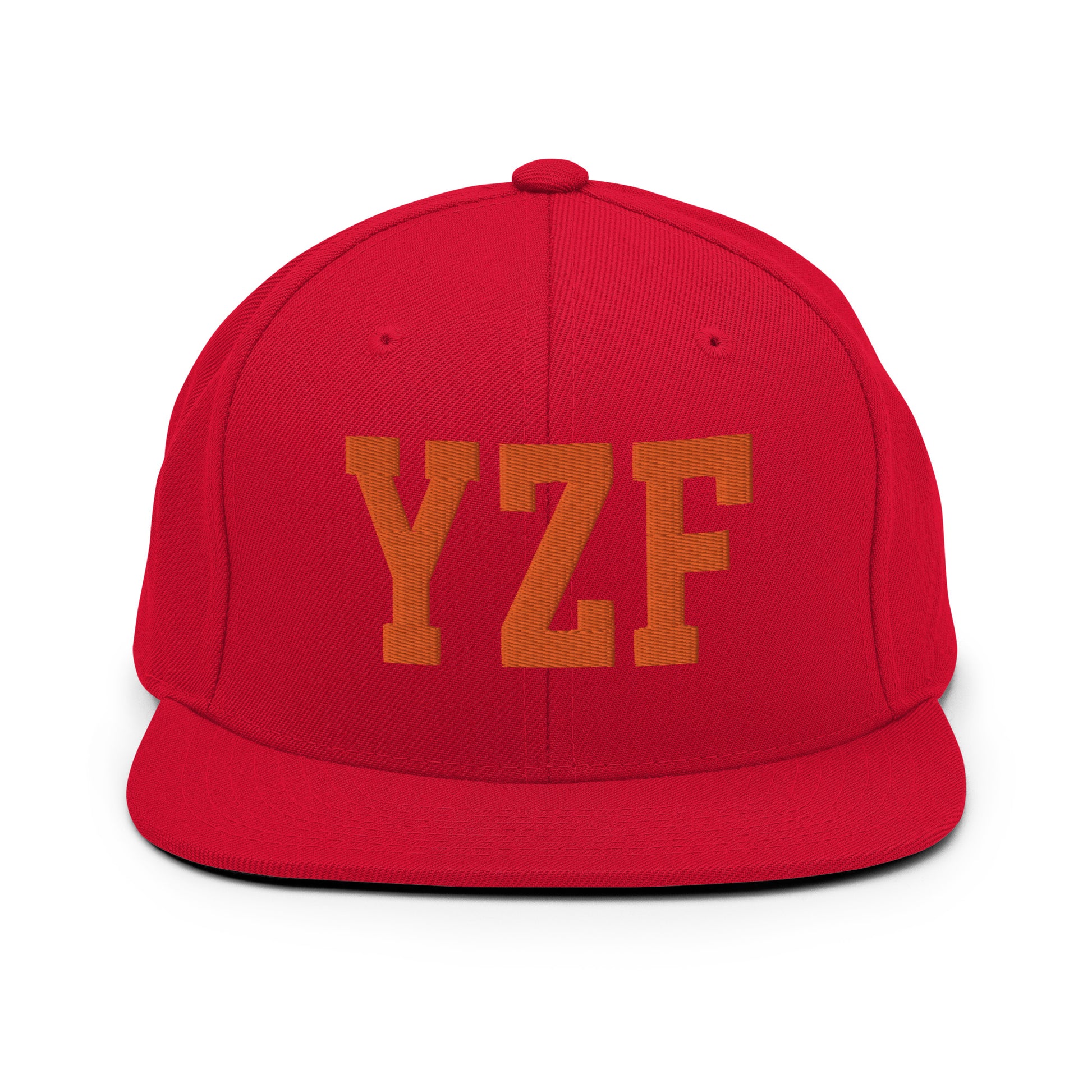 College-Style Classic Snapback Hat • Orange • YZF Yellowknife • YHM Designs - Image 27