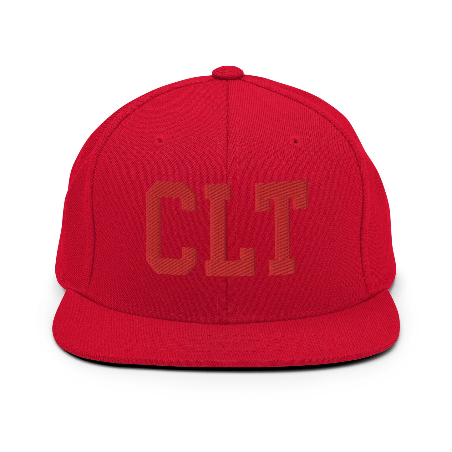College-Style Classic Snapback Hat • Red • CLT Charlotte • YHM Designs - Image 23